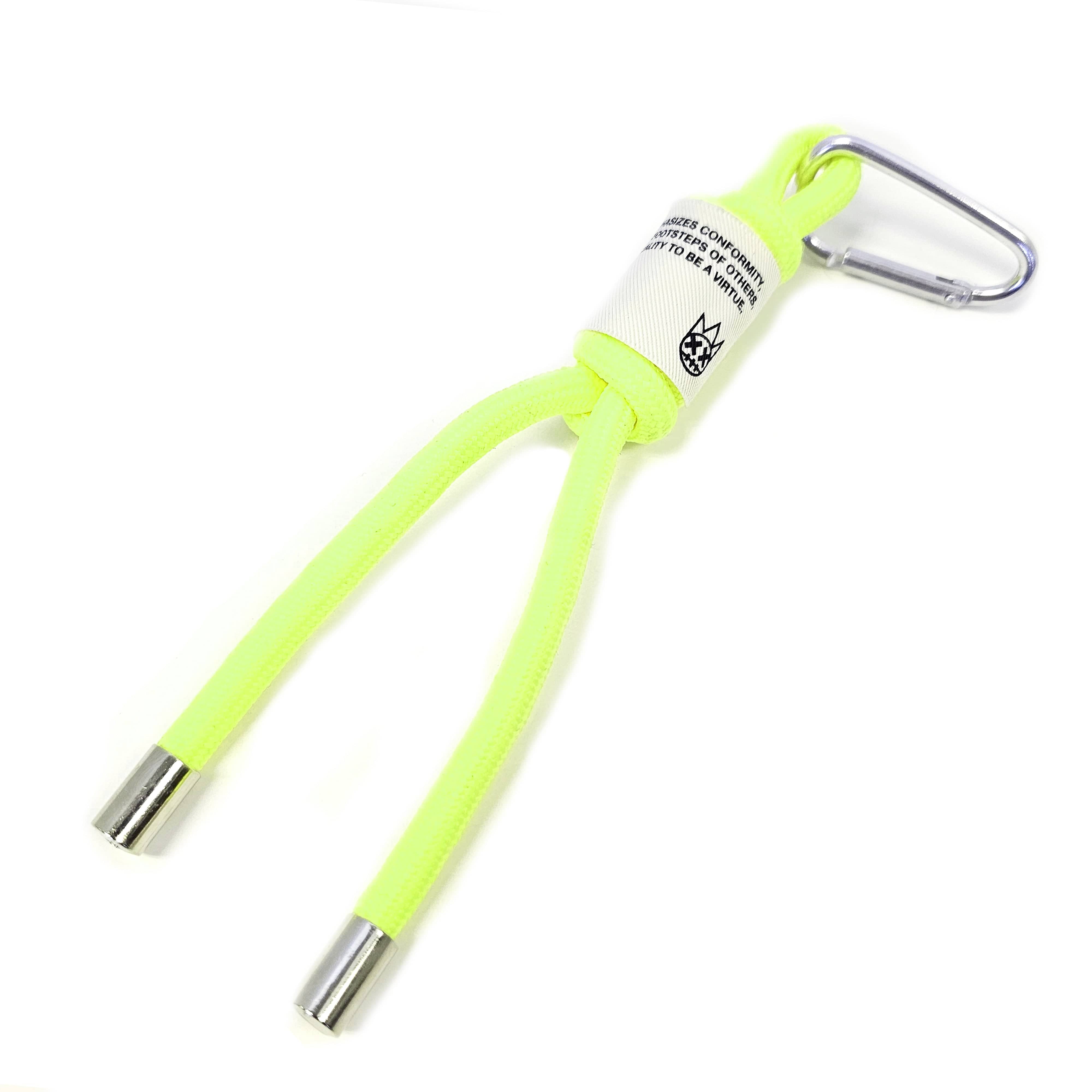 Cult's Nylon Drawcord Keychain in Black, Brown, Green, Red, Blue, or Yellow