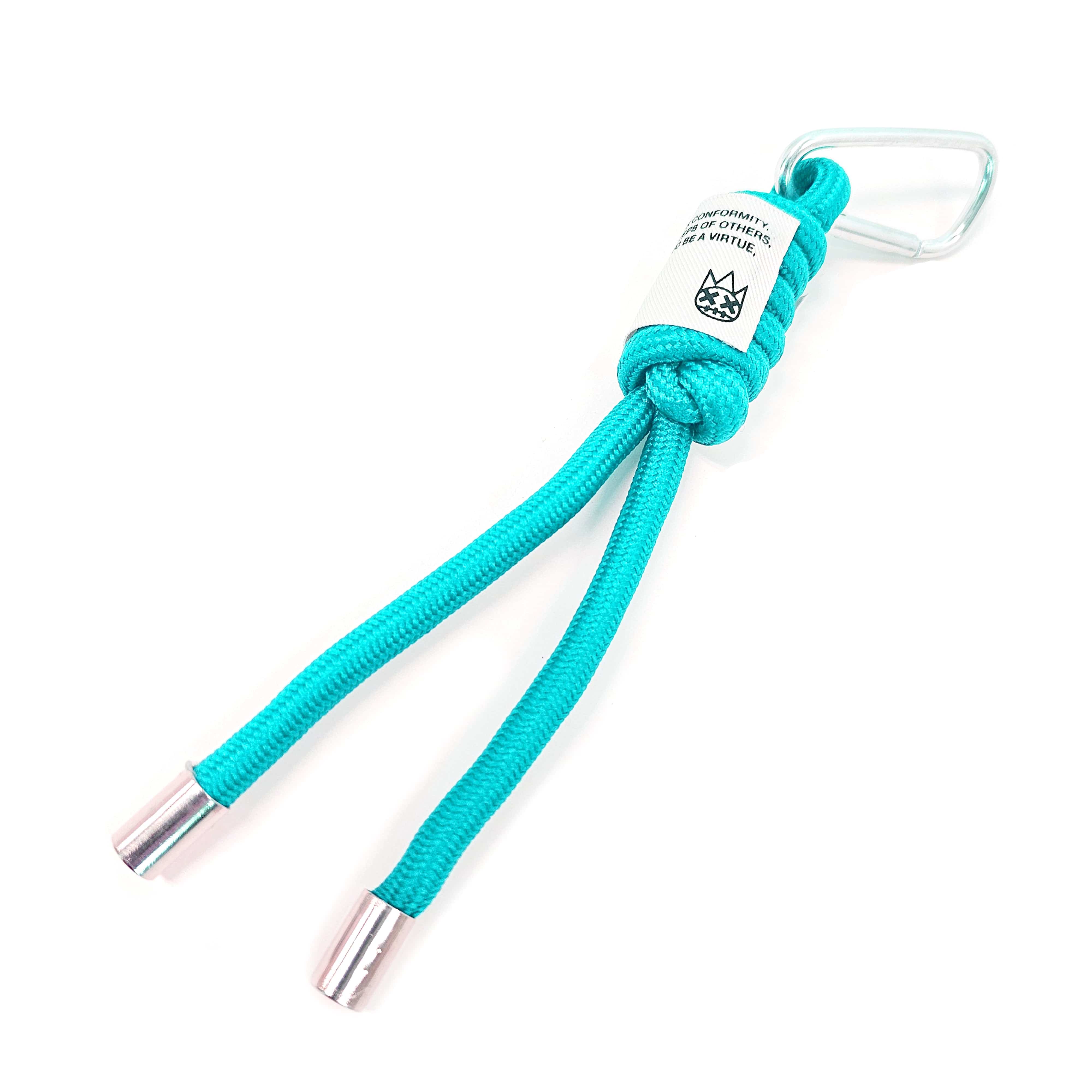 Cult's Nylon Drawcord Keychain in Black, Brown, Green, Red, Blue, or Yellow