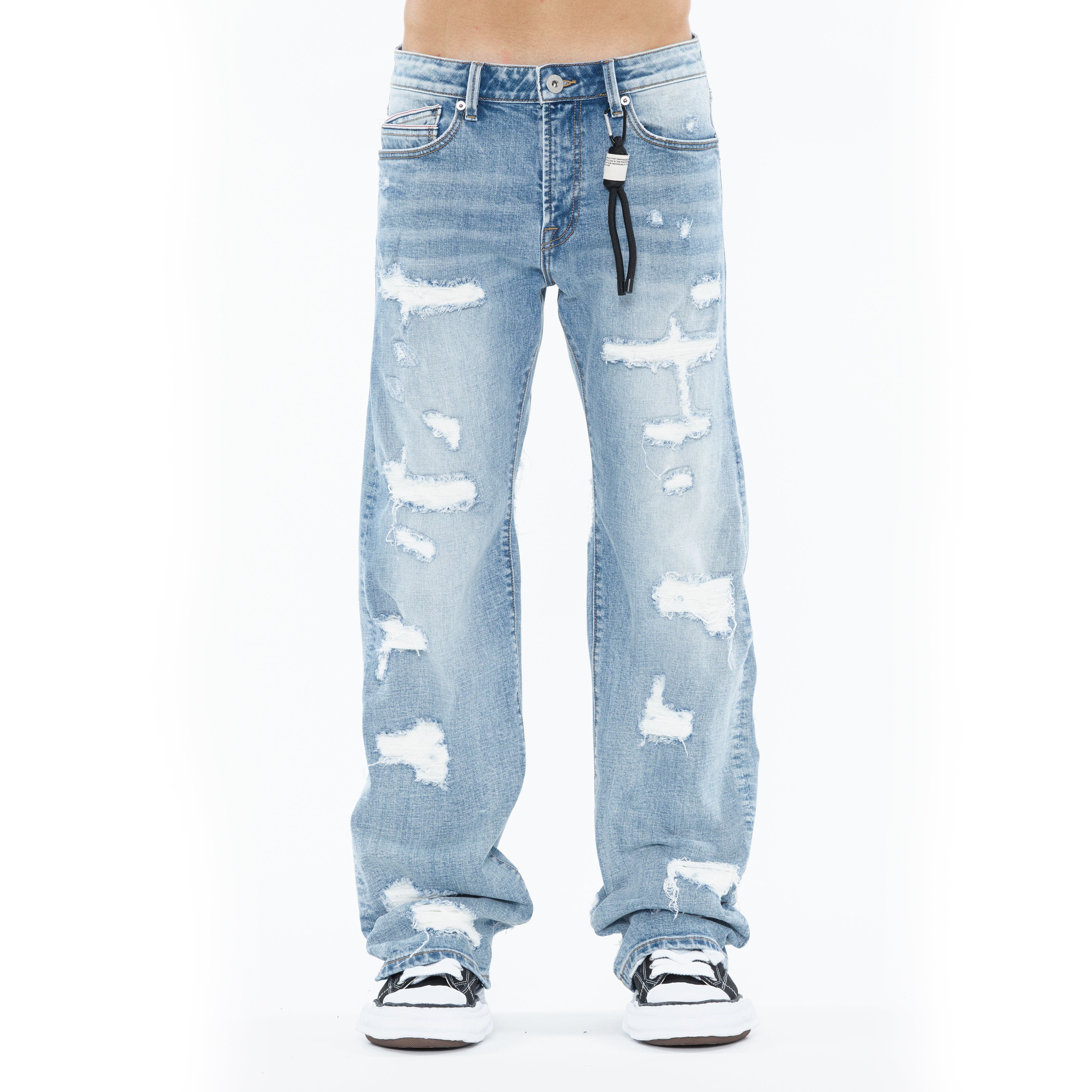Cult's Grunge Baggy 607 Jeans in Back Emb