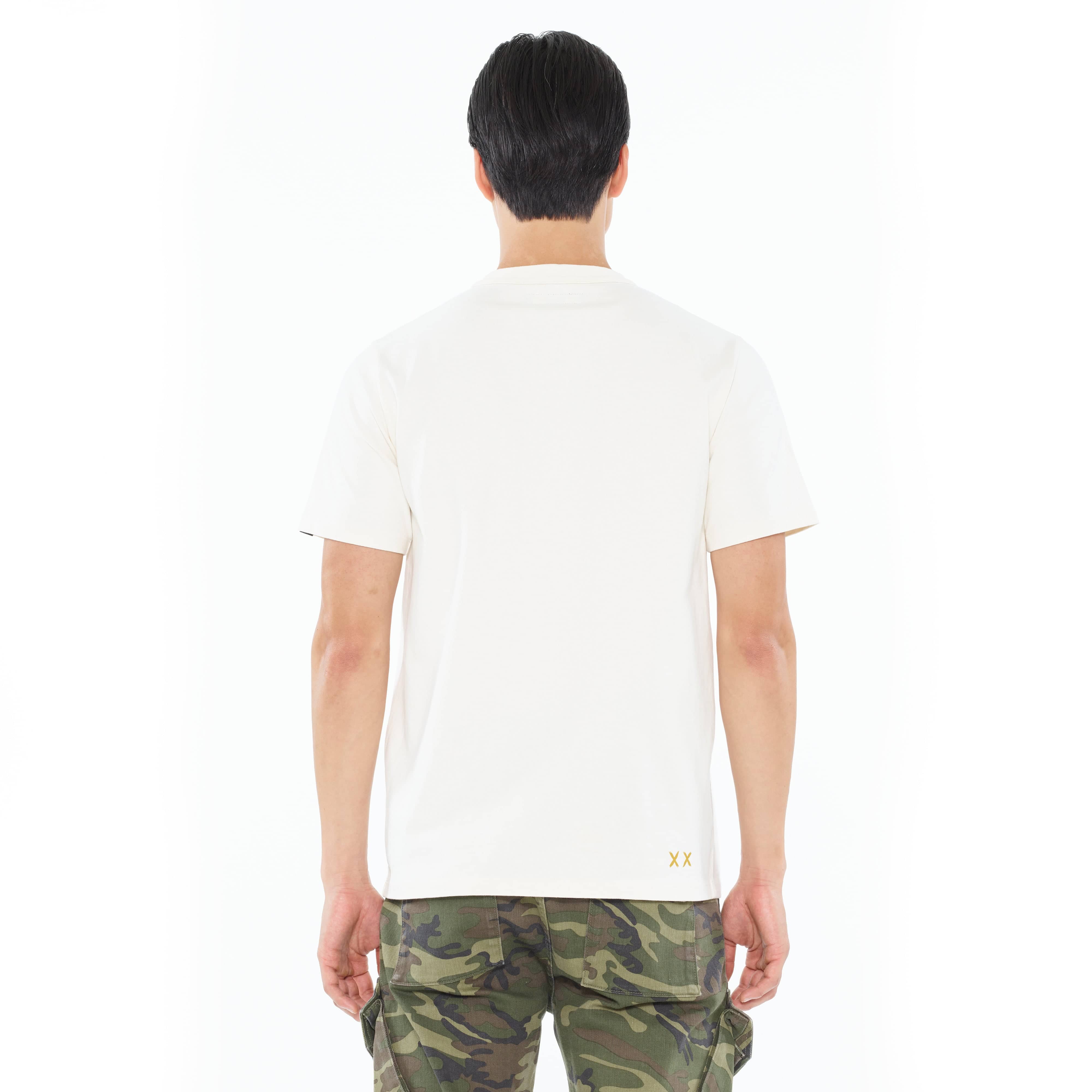 Cult's Heavyweight Short Sleeve Crew Neck Tee "Cuba" in Winter White