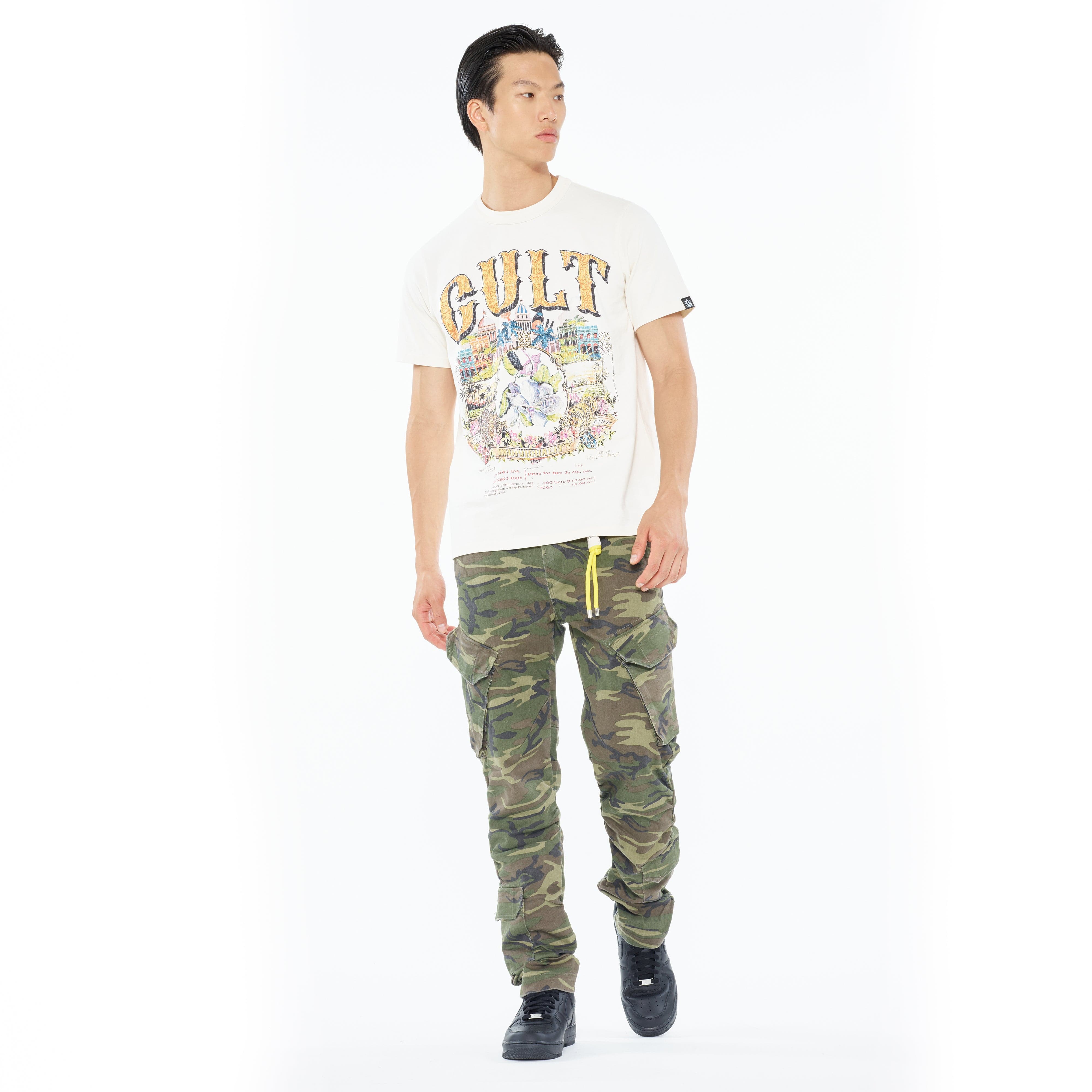 Cult's Rocker Cargo 606 Jeans in Camo