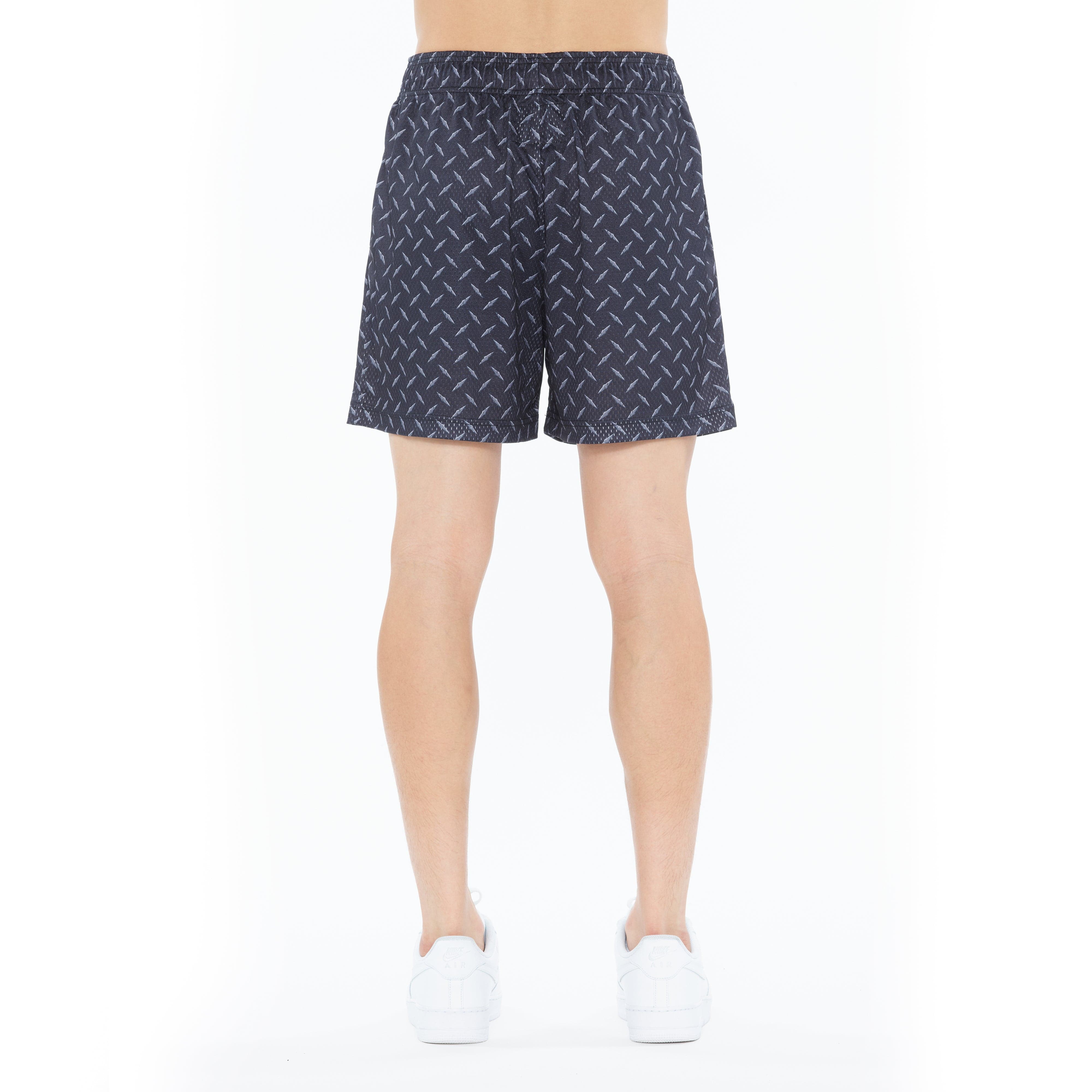 Cult's Mesh Shorts in Diamond Plate