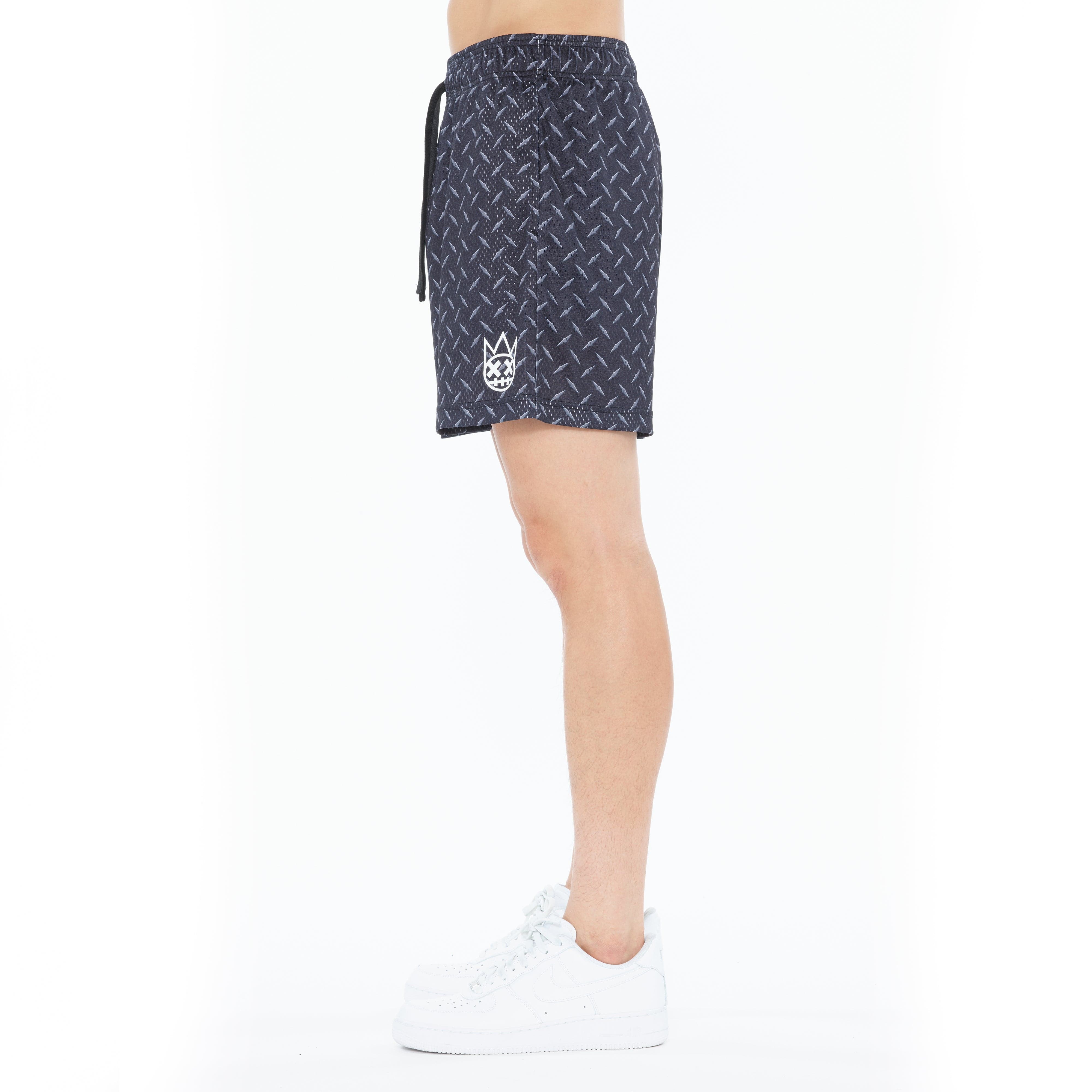 Cult's Mesh Shorts in Diamond Plate