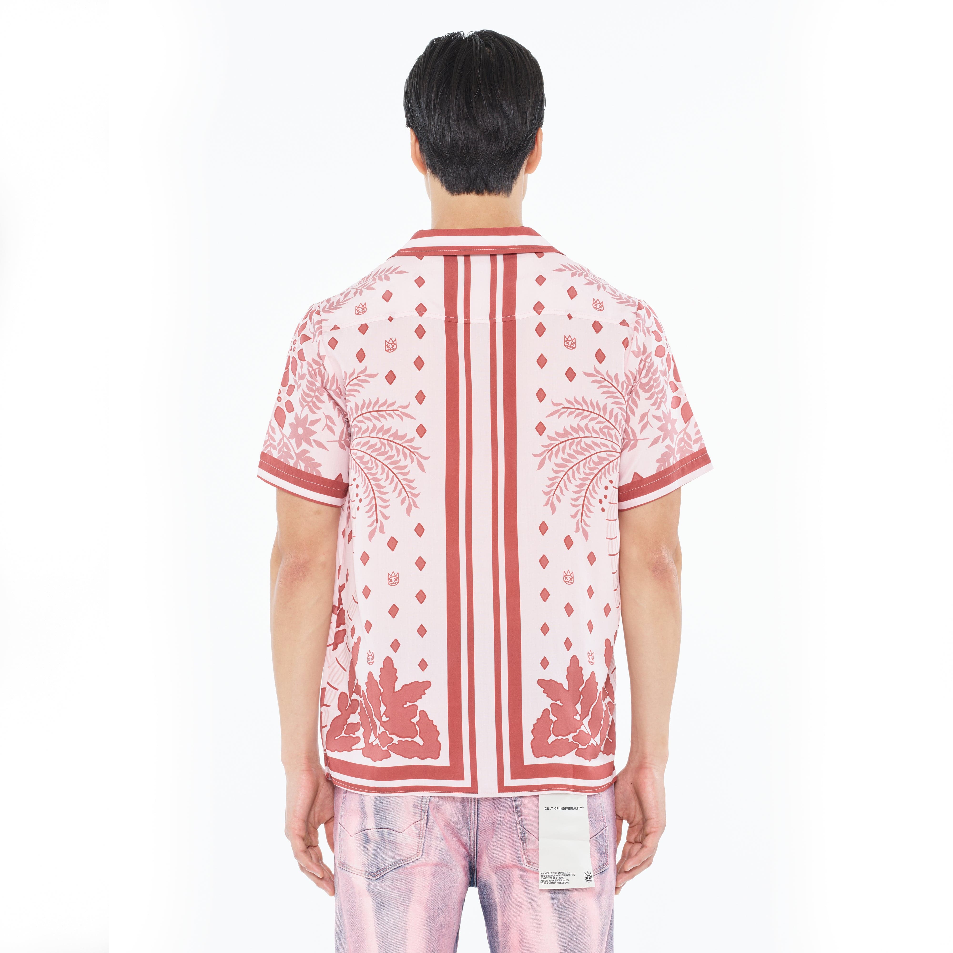 Cult's Cuban Short Sleeve Woven Shirt in Retro
