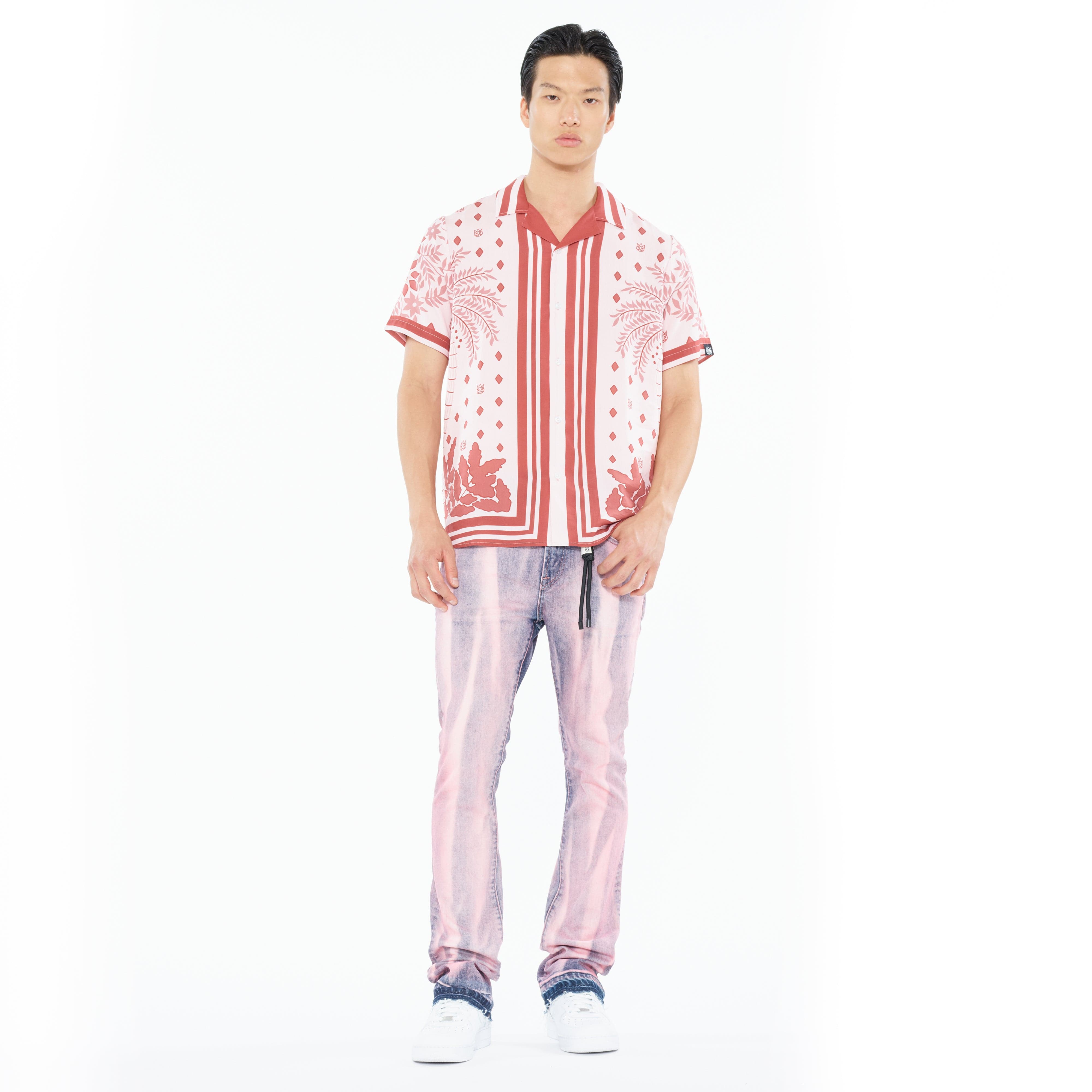 Cult's Cuban Short Sleeve Woven Shirt in Retro