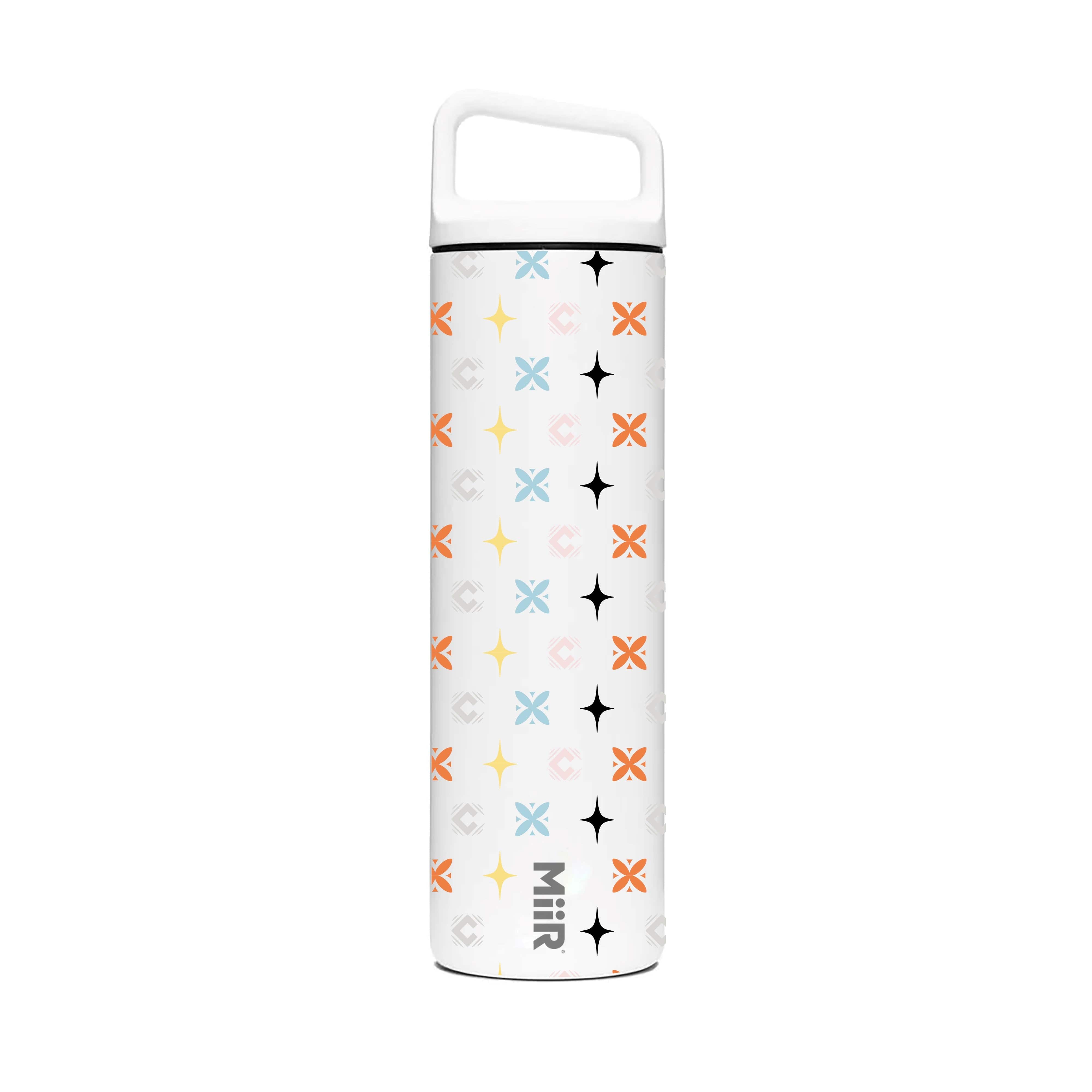 Cult x MiiR Limited Edition Climate+ 20 oz Wide Mouth Vacuum Insulation Bottle in CX Monogram Multicolor White or Black