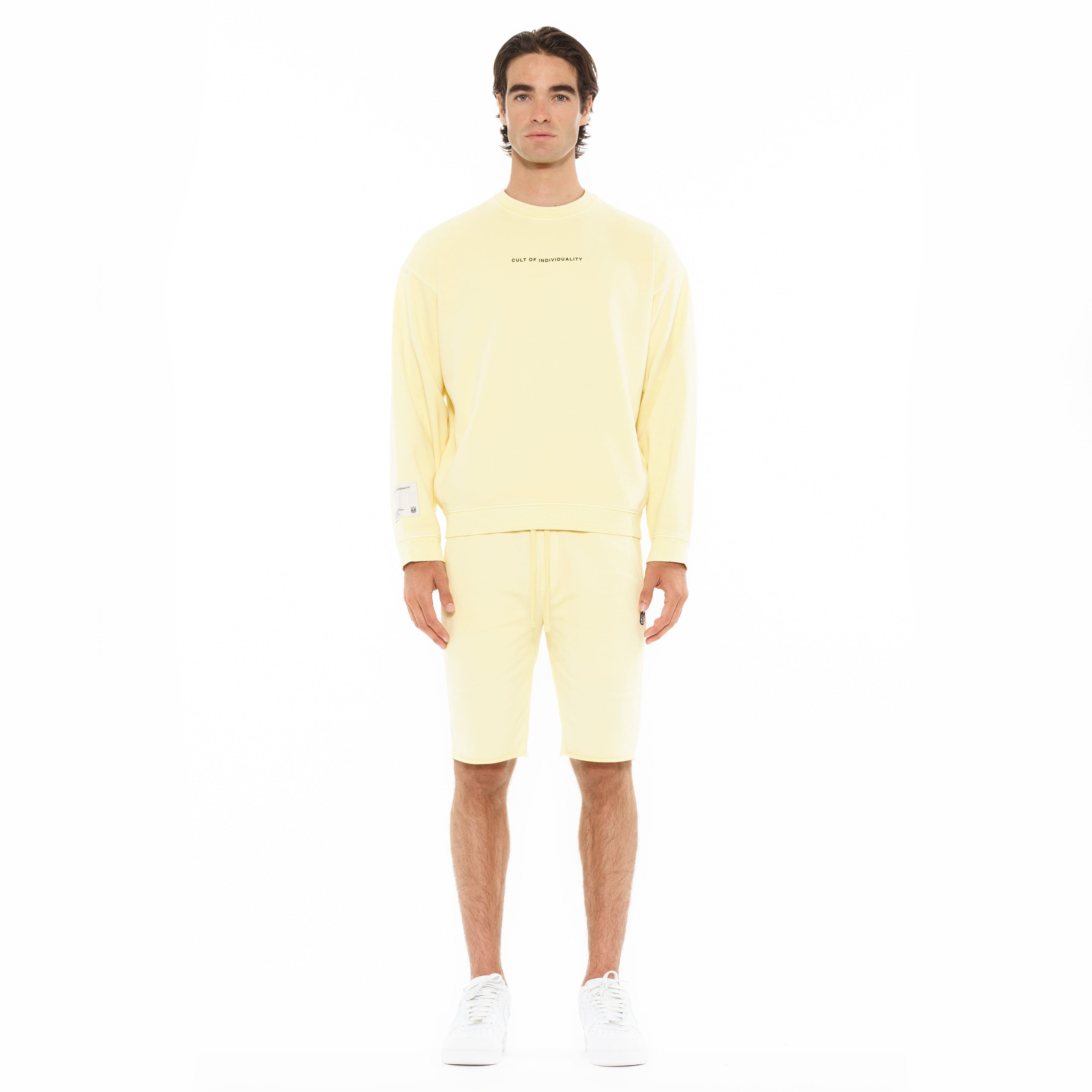 Cult's Crew Neck Fleece in Banana
