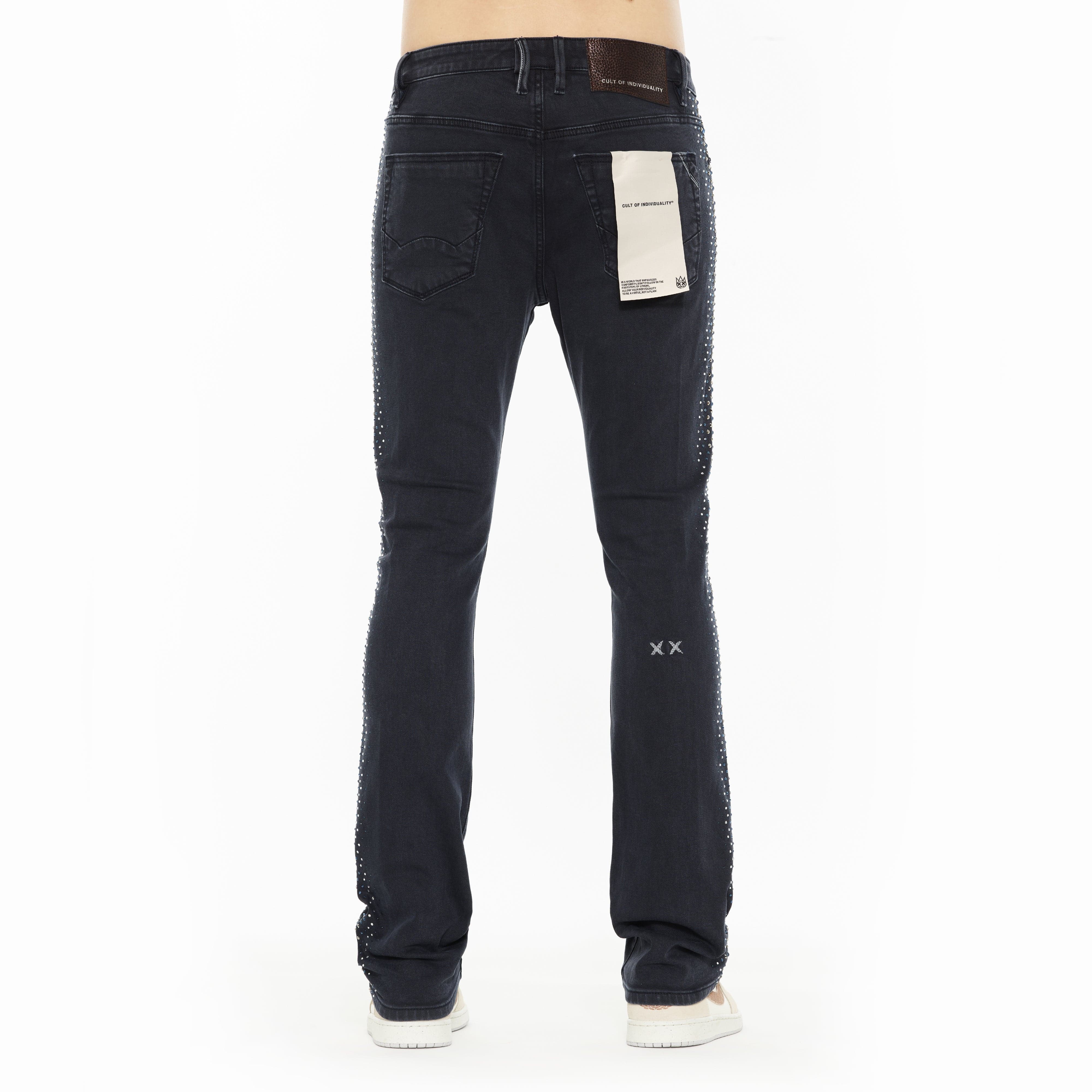Cult x El Alfa Premium Lenny Bootcut 603 Jeans in Noir
