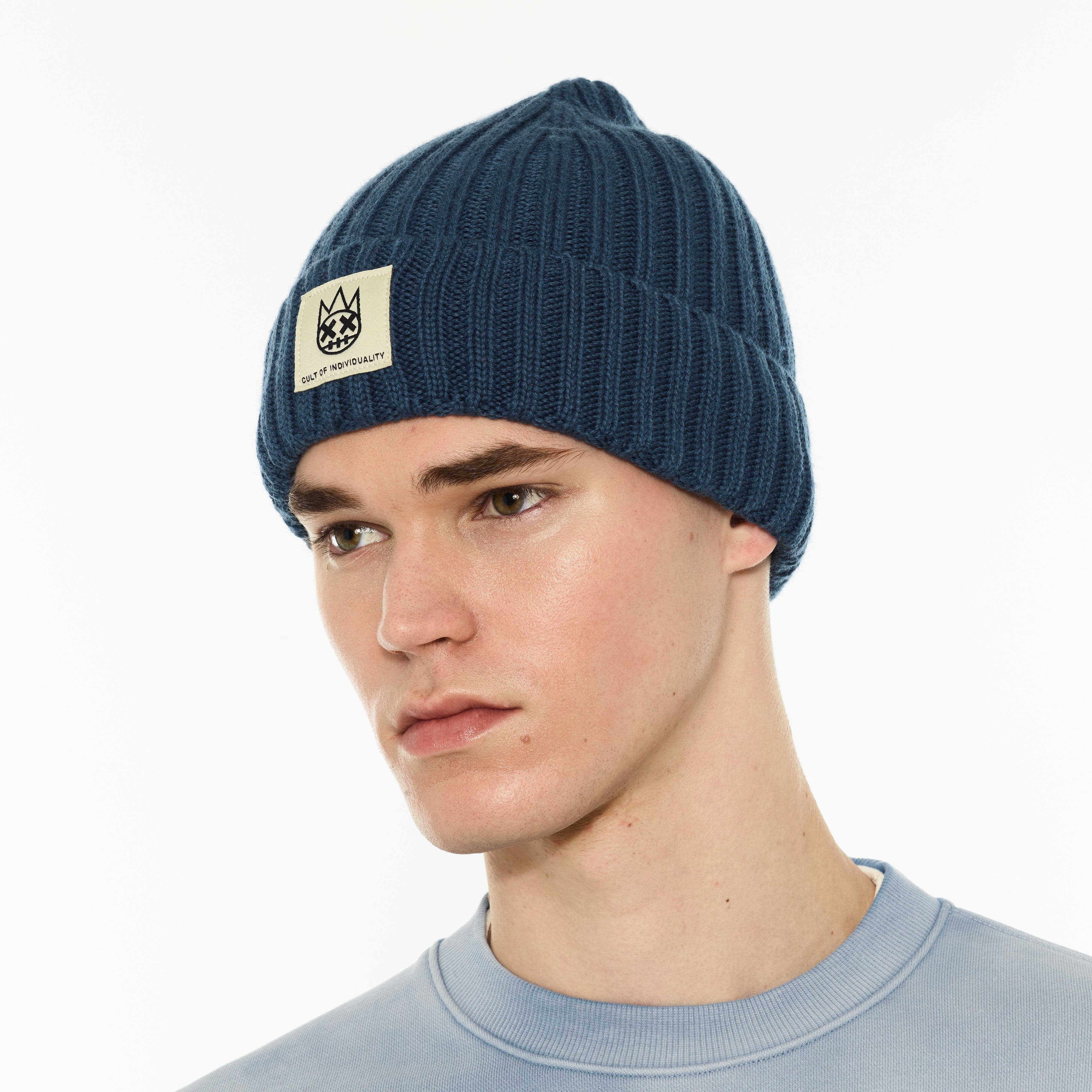 Cult's Knit Hat in Blue Steel