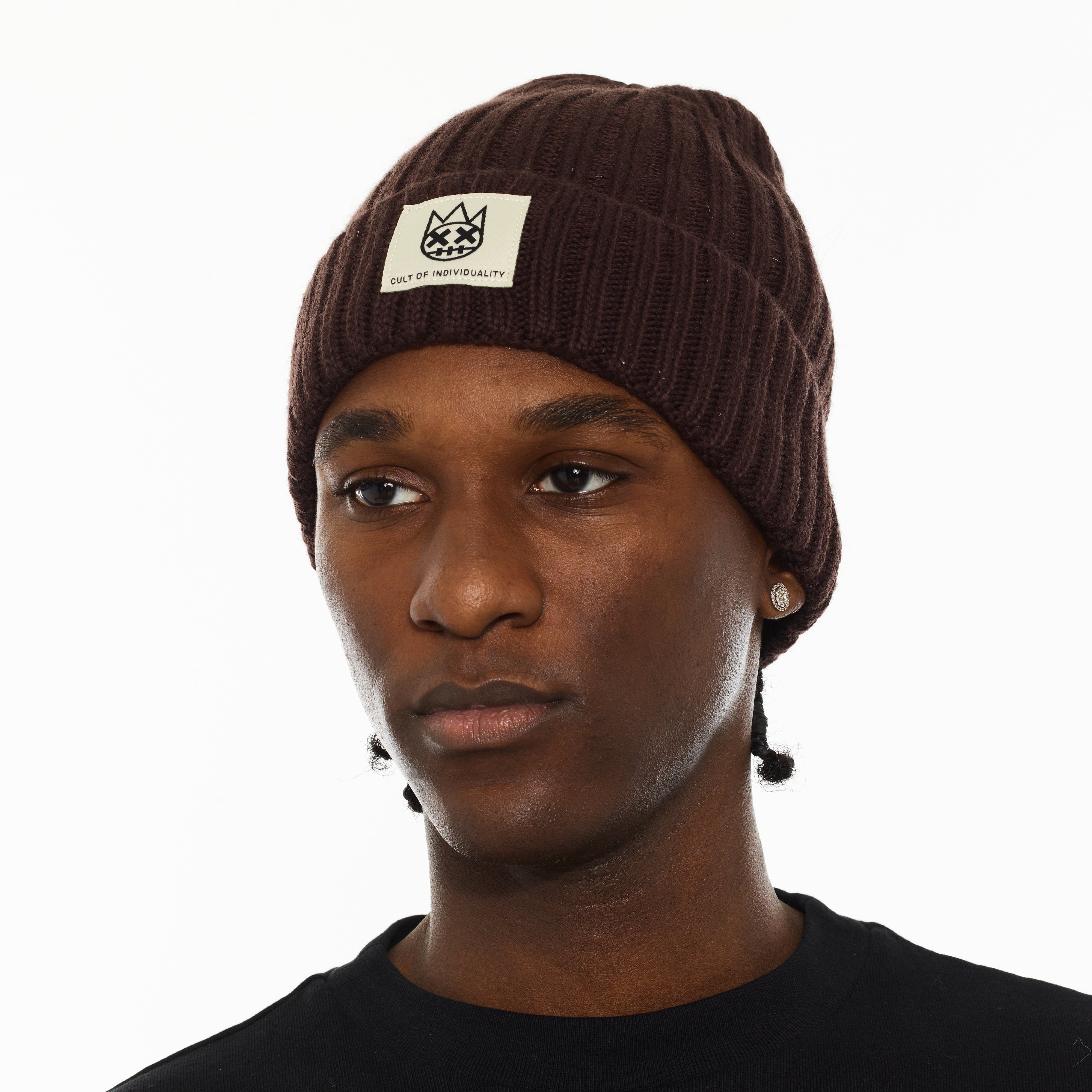 Cult's Knit Hat in Chocolate