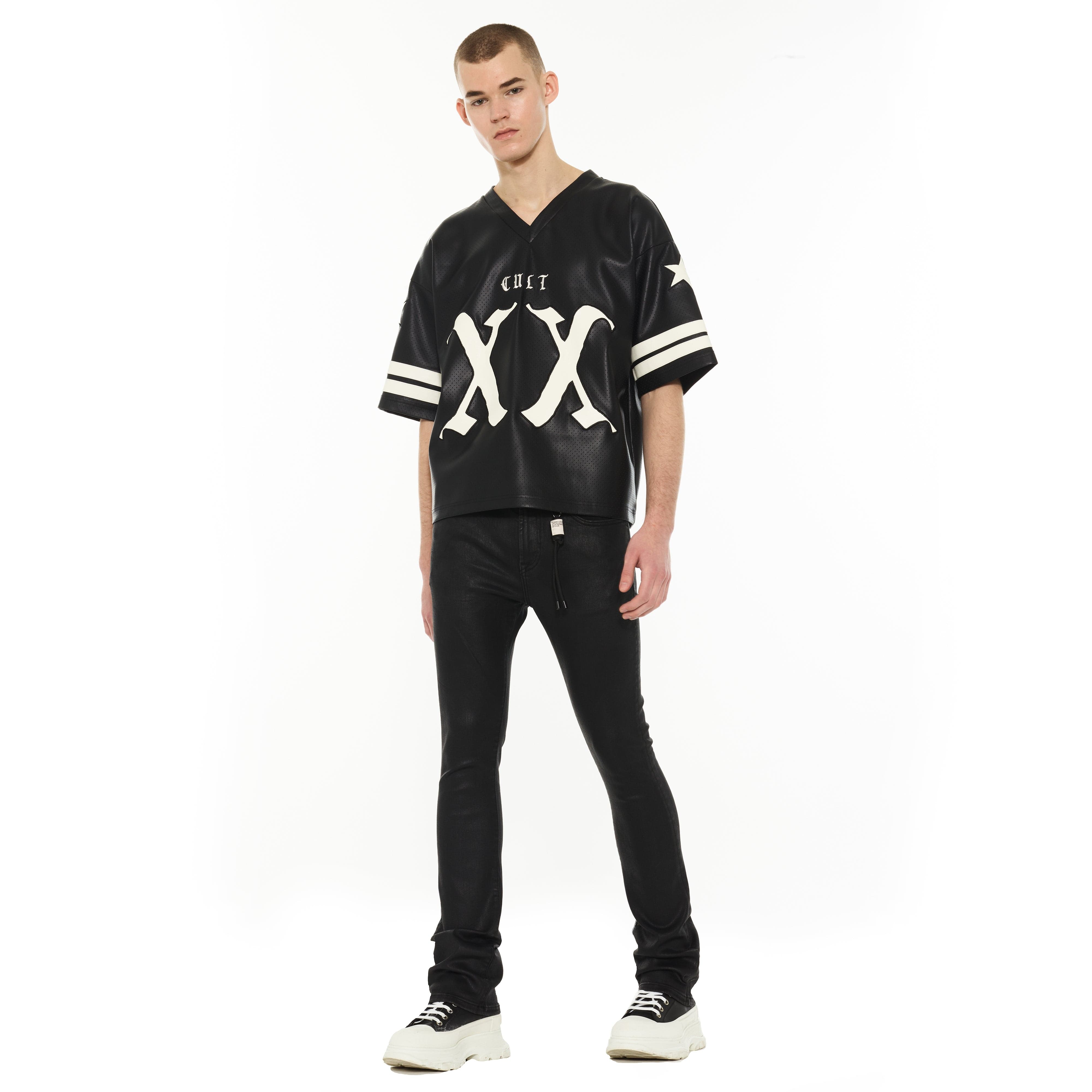 Cult's Lenny Bootcut 603 Jeans in Black Coated