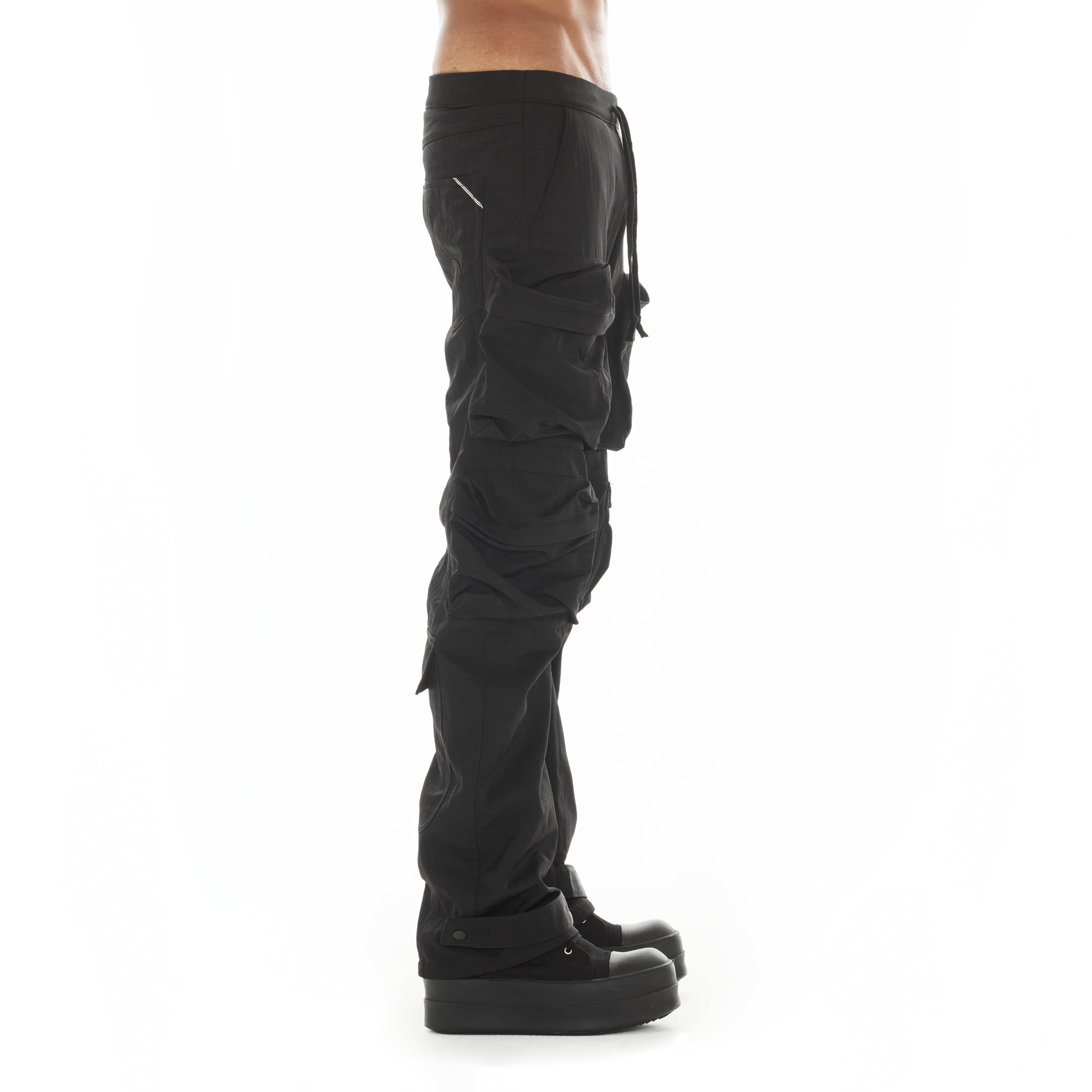 Cult's Baggy Cargo 610 Jeans in Black Nylon