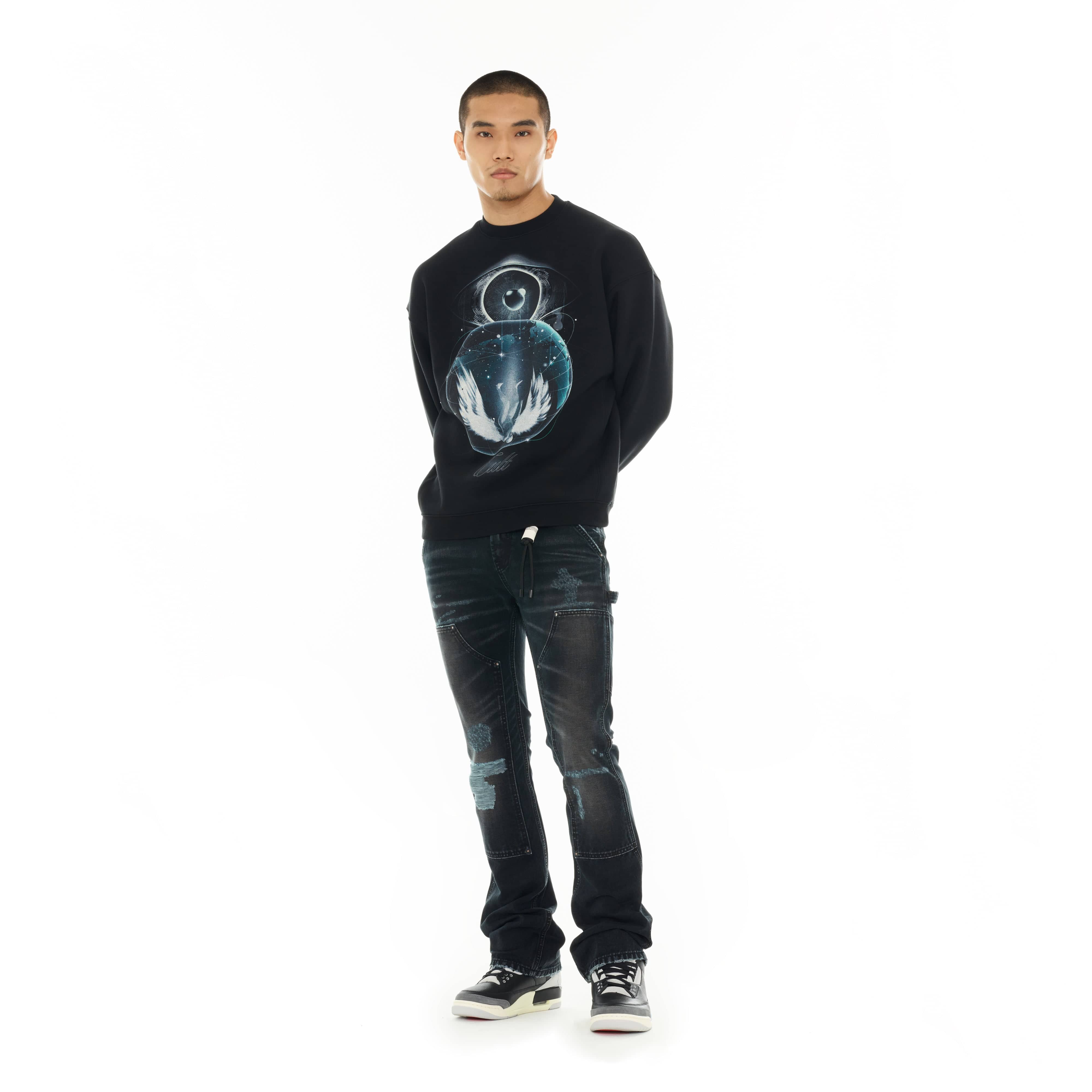 Cult's Carpenter Lenny Bootcut Jeans in Vintage Black