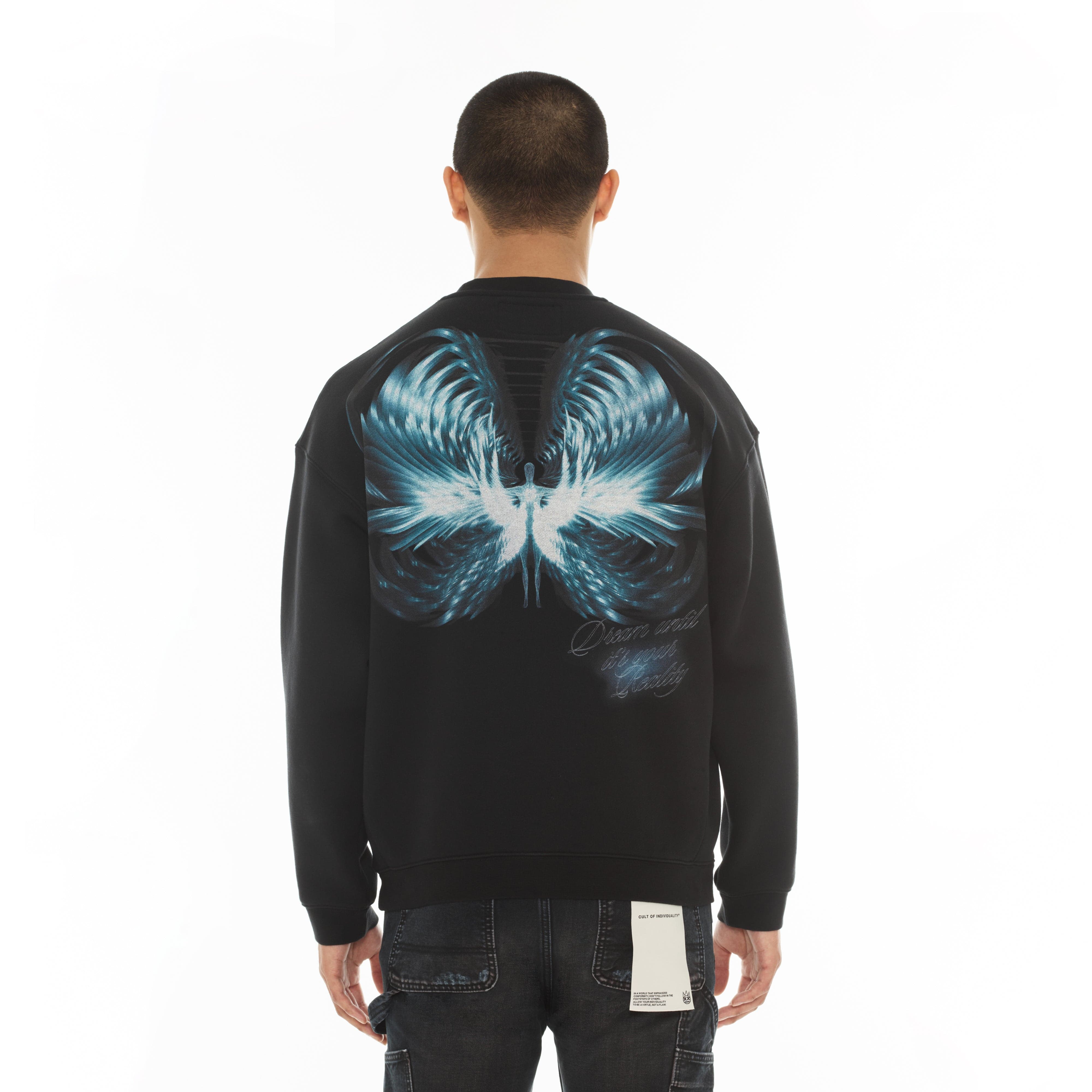 Cult's Novelty Fleece Crew Sweatshirt in Teardrop