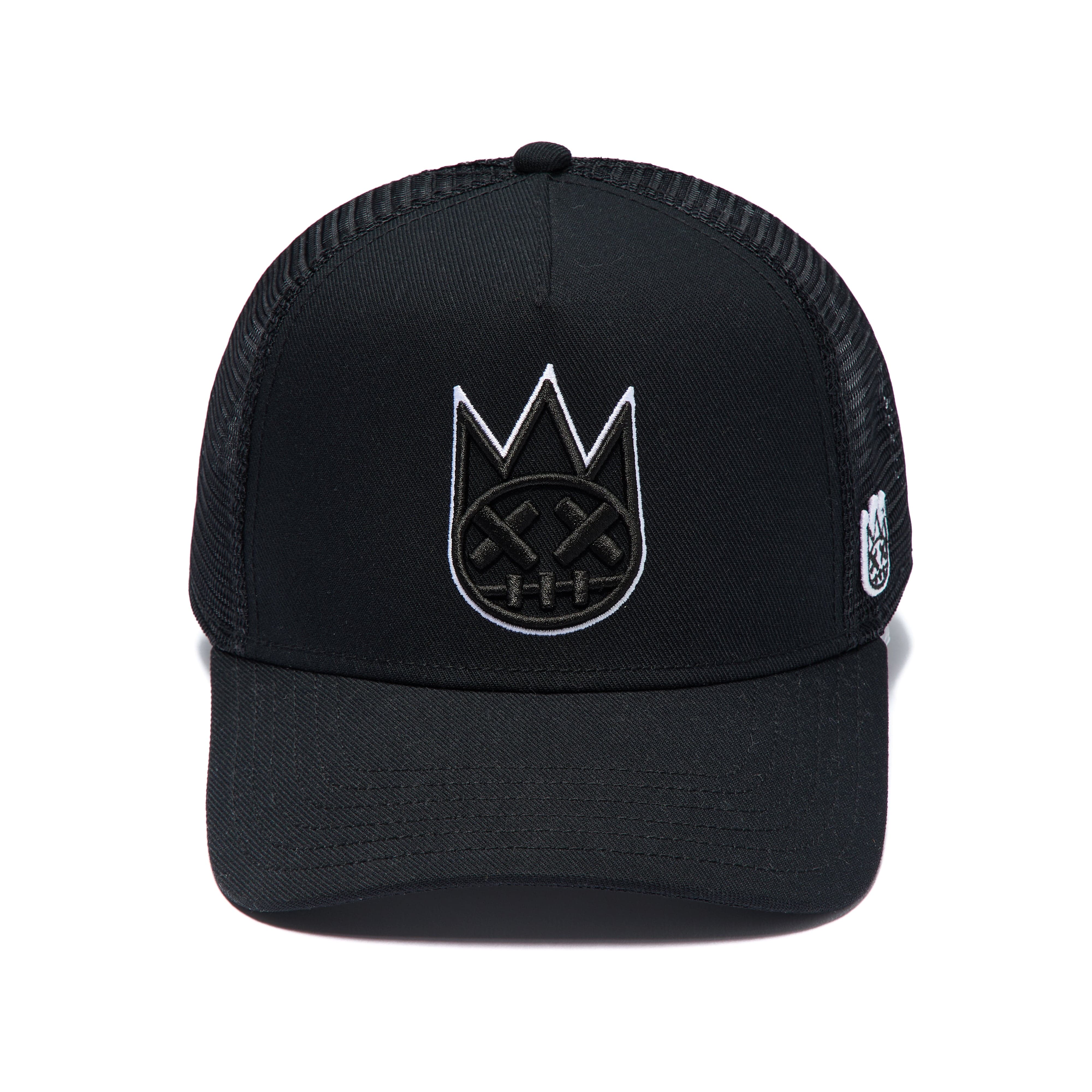 Cult's Logo Mesh Back Trucker Hat In Black