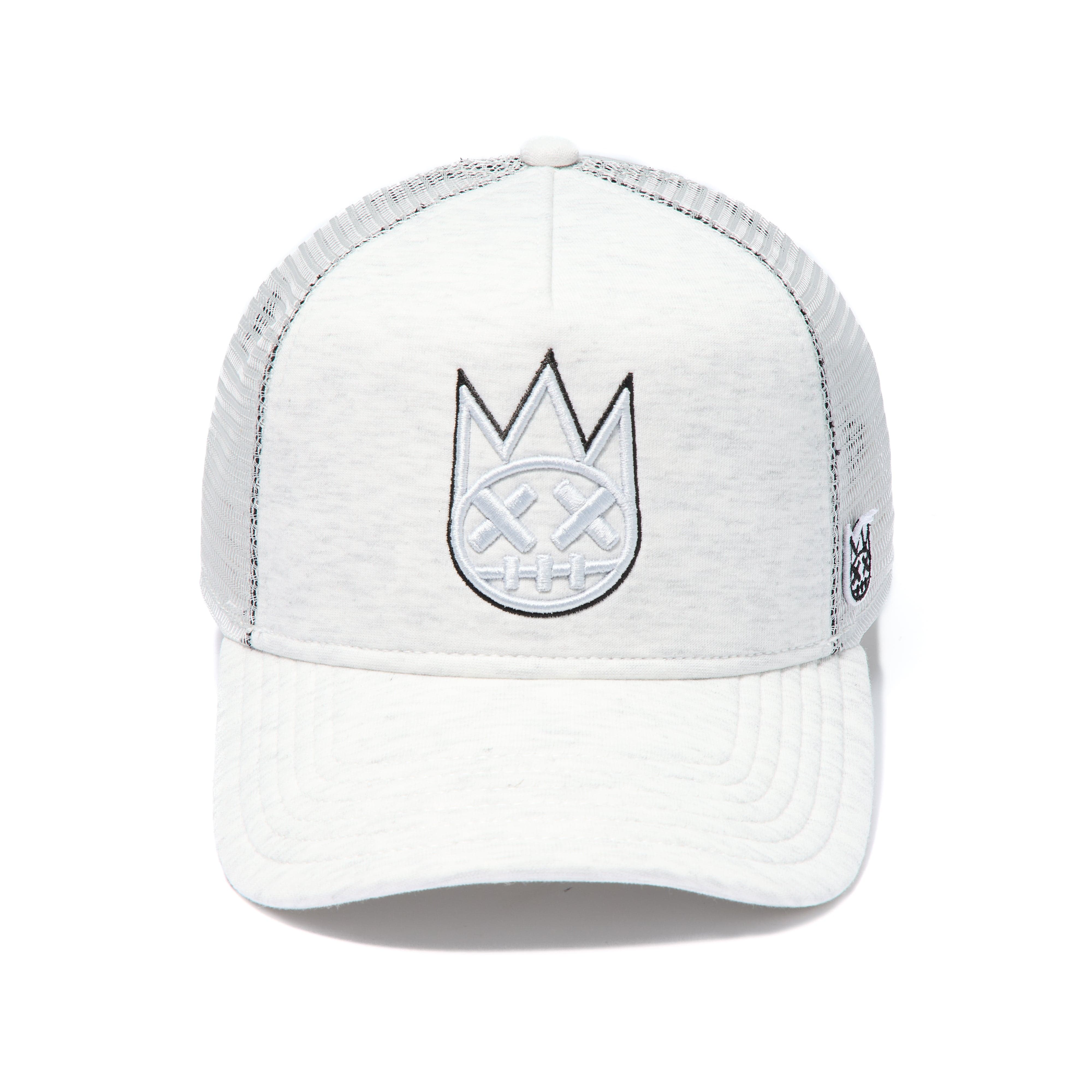 Cult's Logo Mesh Back Trucker Hat In Heather Grey