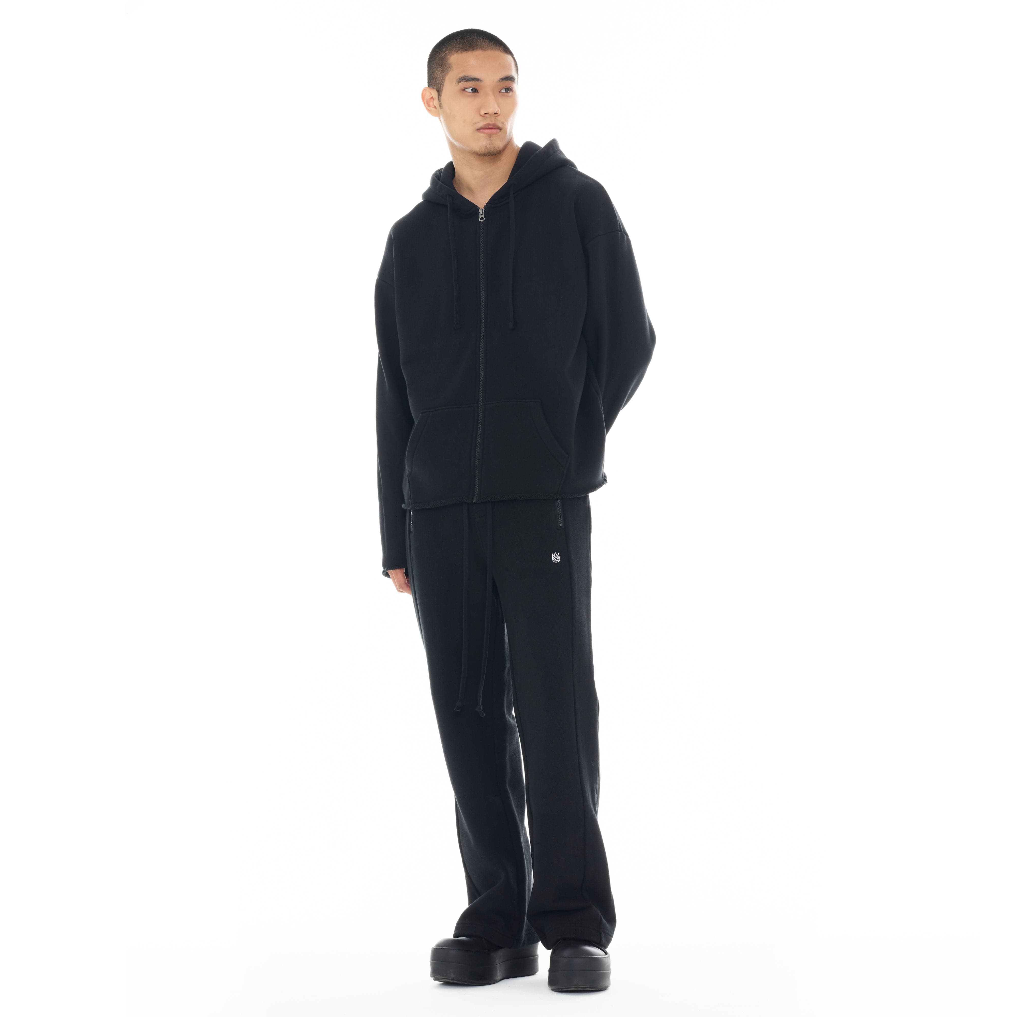Cult's Zip Hooded Sweatshirt "Core" 620 Grams In Black