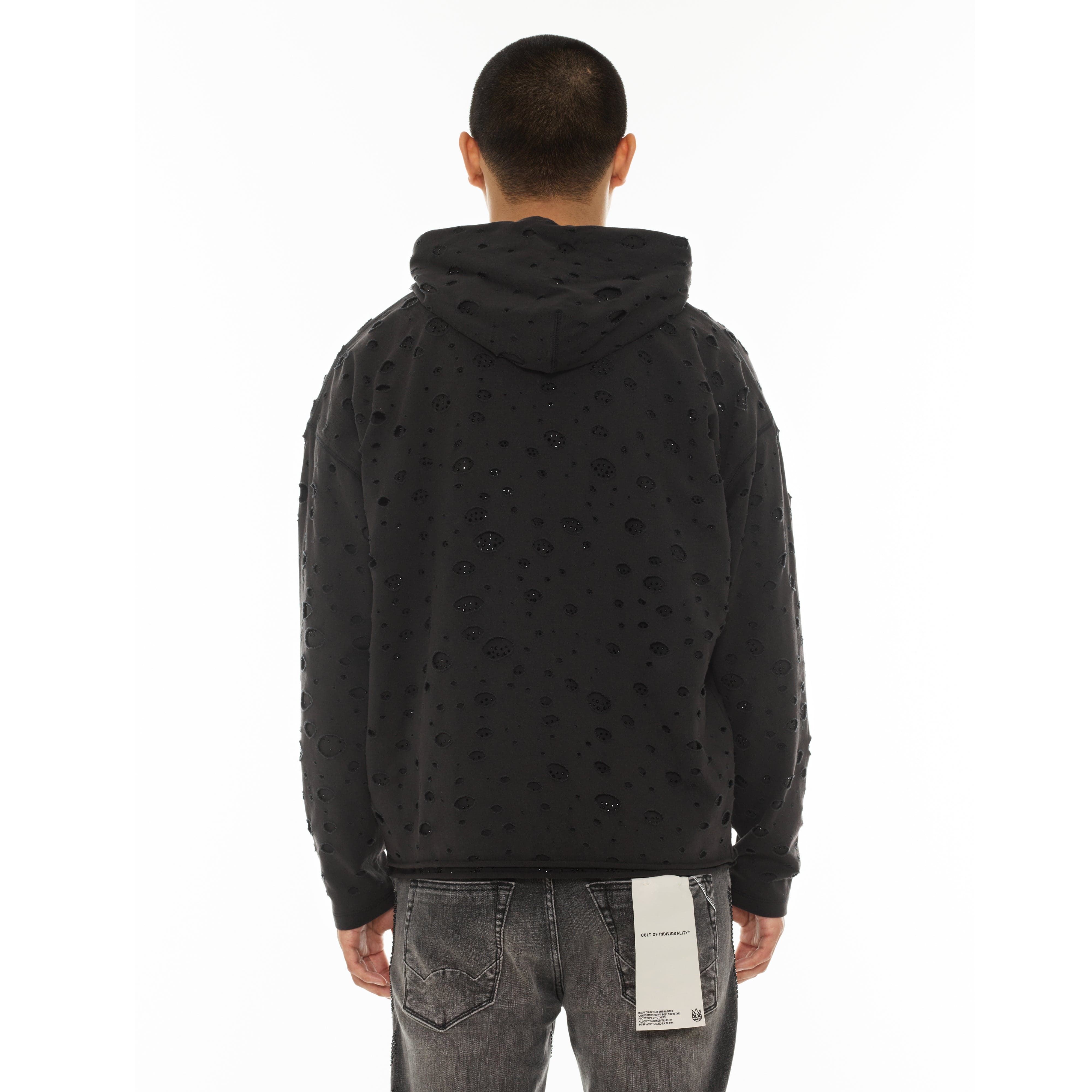 Cult's Signature Pullover Hoody - 550 Grams French Terry in Vintage Charcoal
