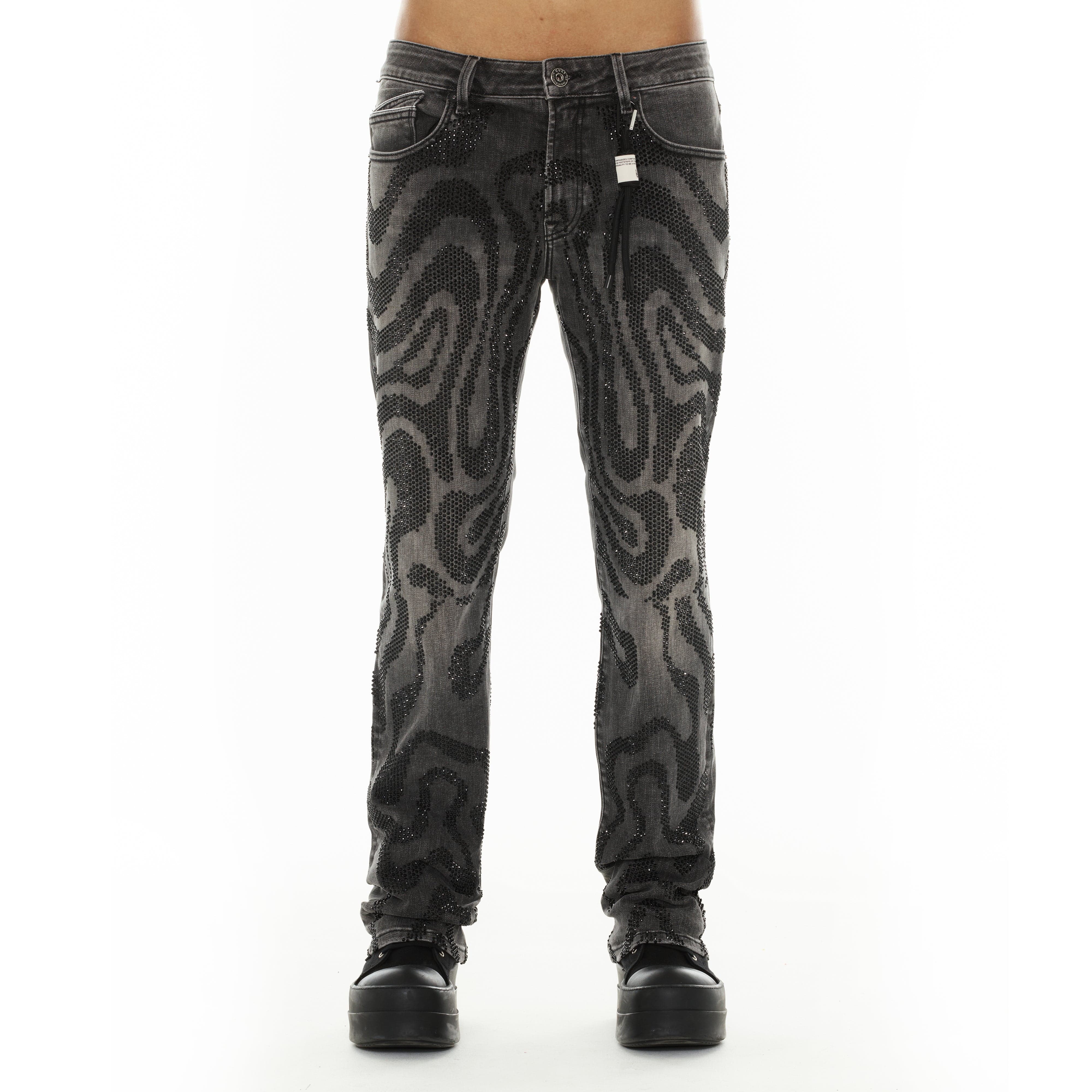 Cult's Signature Rebel Straight Jeans in Swirl