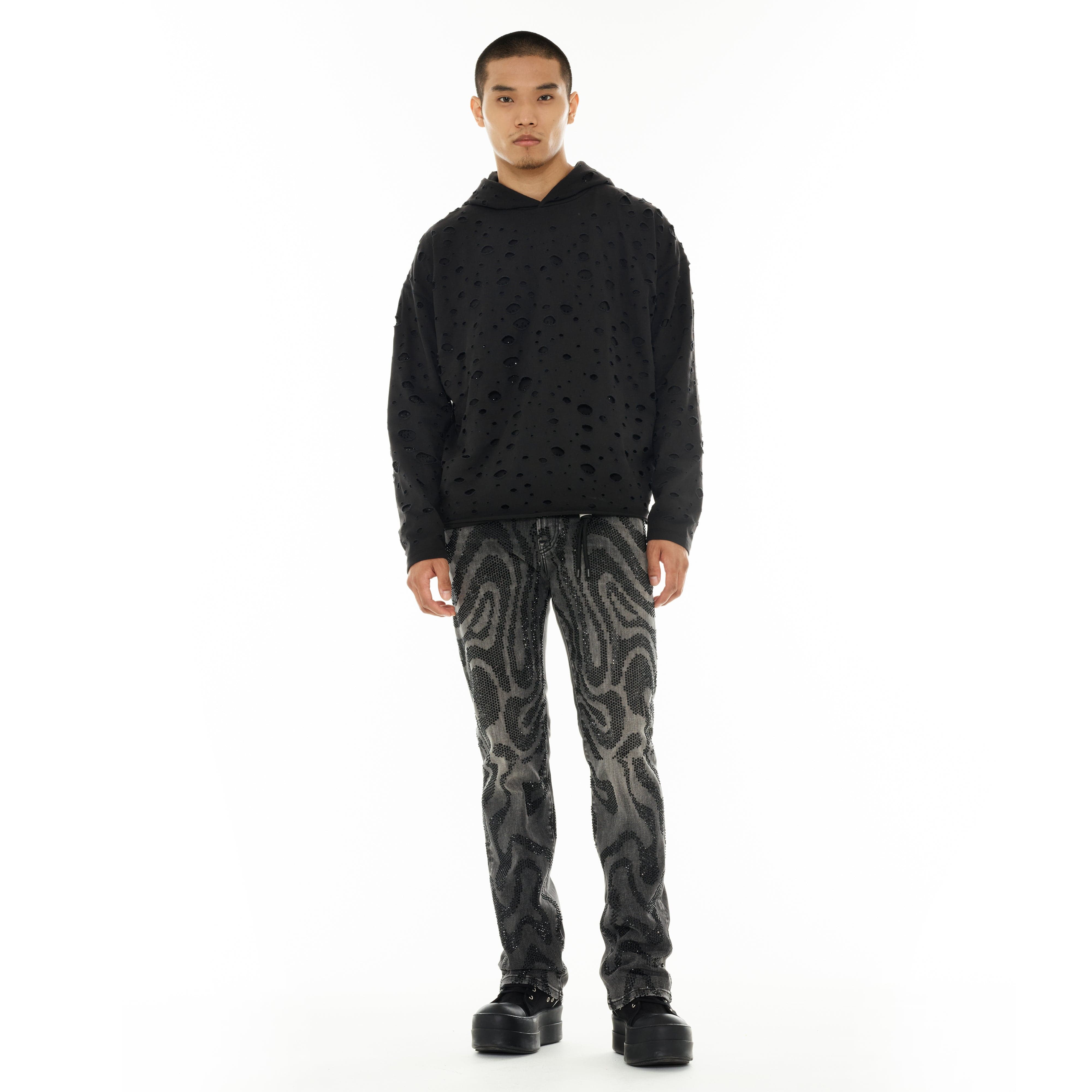 Cult's Signature Rebel Straight Jeans in Swirl