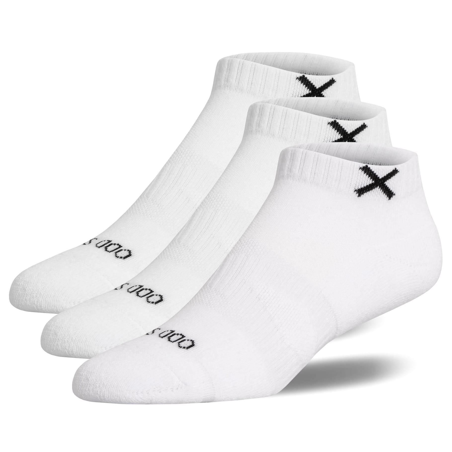 Odd Sox Basix Everyday Ankle Socks (White) 3-Pack