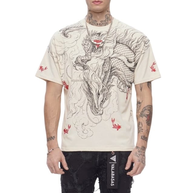 Valabasas Mythic Flow Tee (Beige) VLBS-VT1-1098