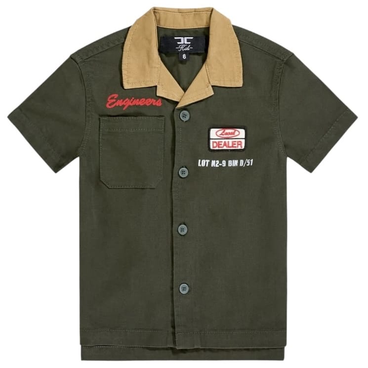 Kids Jordan Craig Re-up Mechanic Short Set (Dark Green)