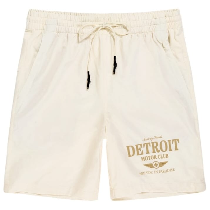 See You In Paradise Detroit Motor Club SS Shirt & Short Set (Cream)