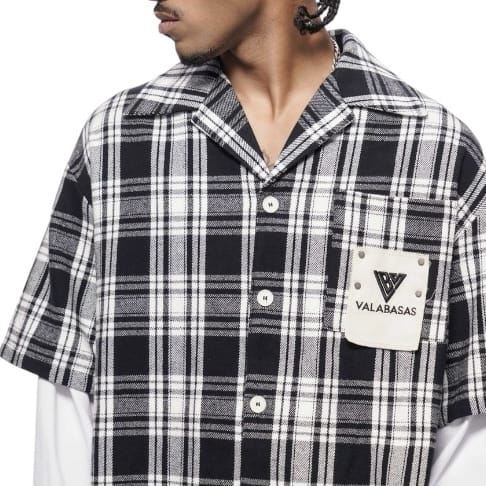 Valabasas Rip Double Layered Flannel (Black) VLBS-VBD2-1021