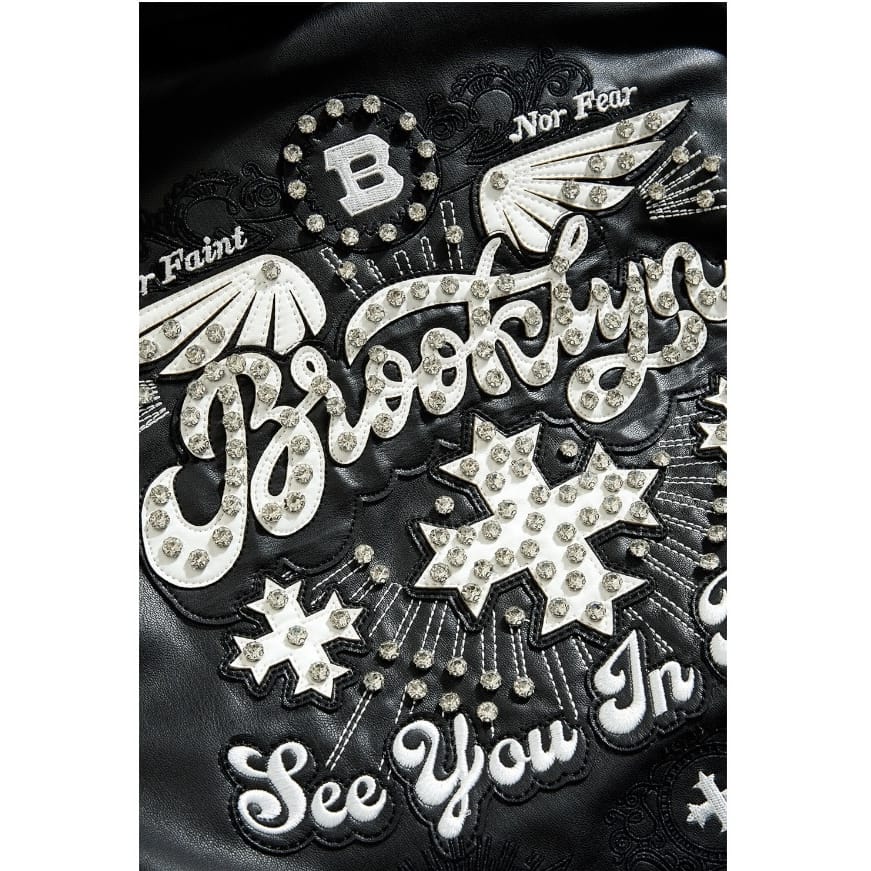 Boys See You In Paradise Brooklyn Hooded Bomber Jacket (Black) 91681B
