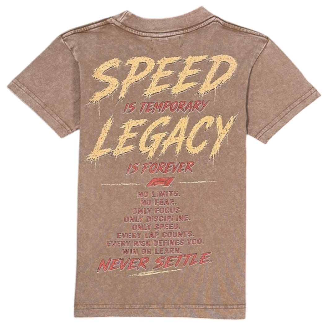Kids Premium Disaster Fast Or Last Tee (Brown)