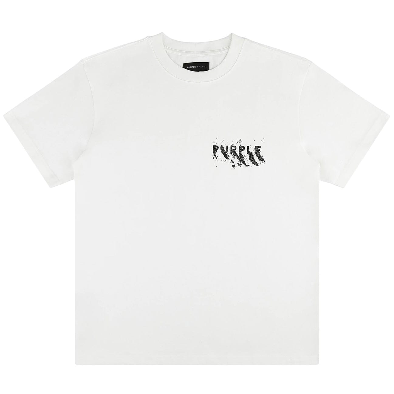 Purple Brand Painted Wordmark Hwt Jersey SS Tee (White) P117-HJCM823