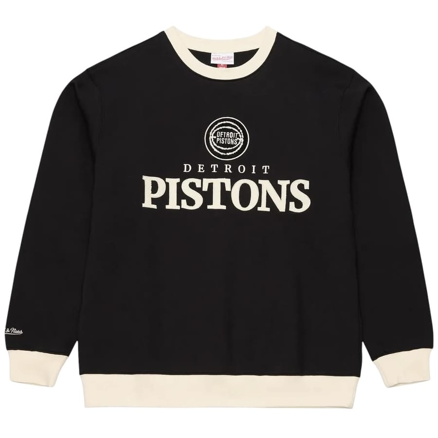 Mitchell & Ness NBA Detroit Pistons Cookies & Cream Crewneck (Black)