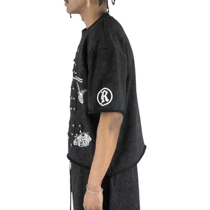 R3bel Denim Multiverse French Terry Set (Ash Black)