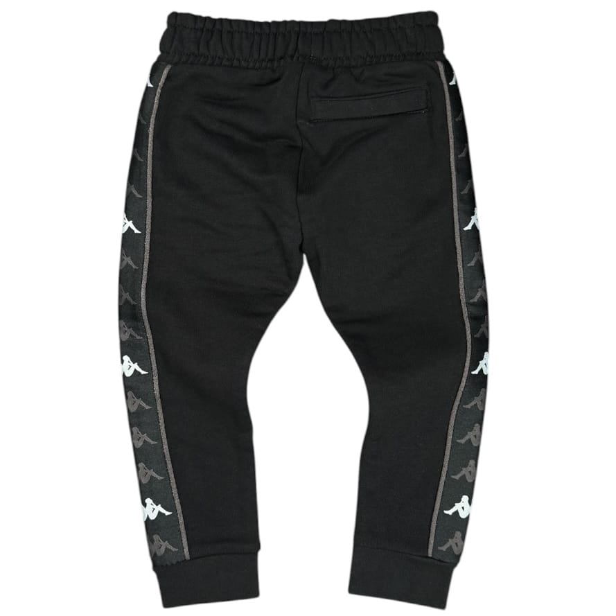 Kids Kappa 222 Banda Alanz 3 Sweatpants (Black/Grey/White) 36122RW
