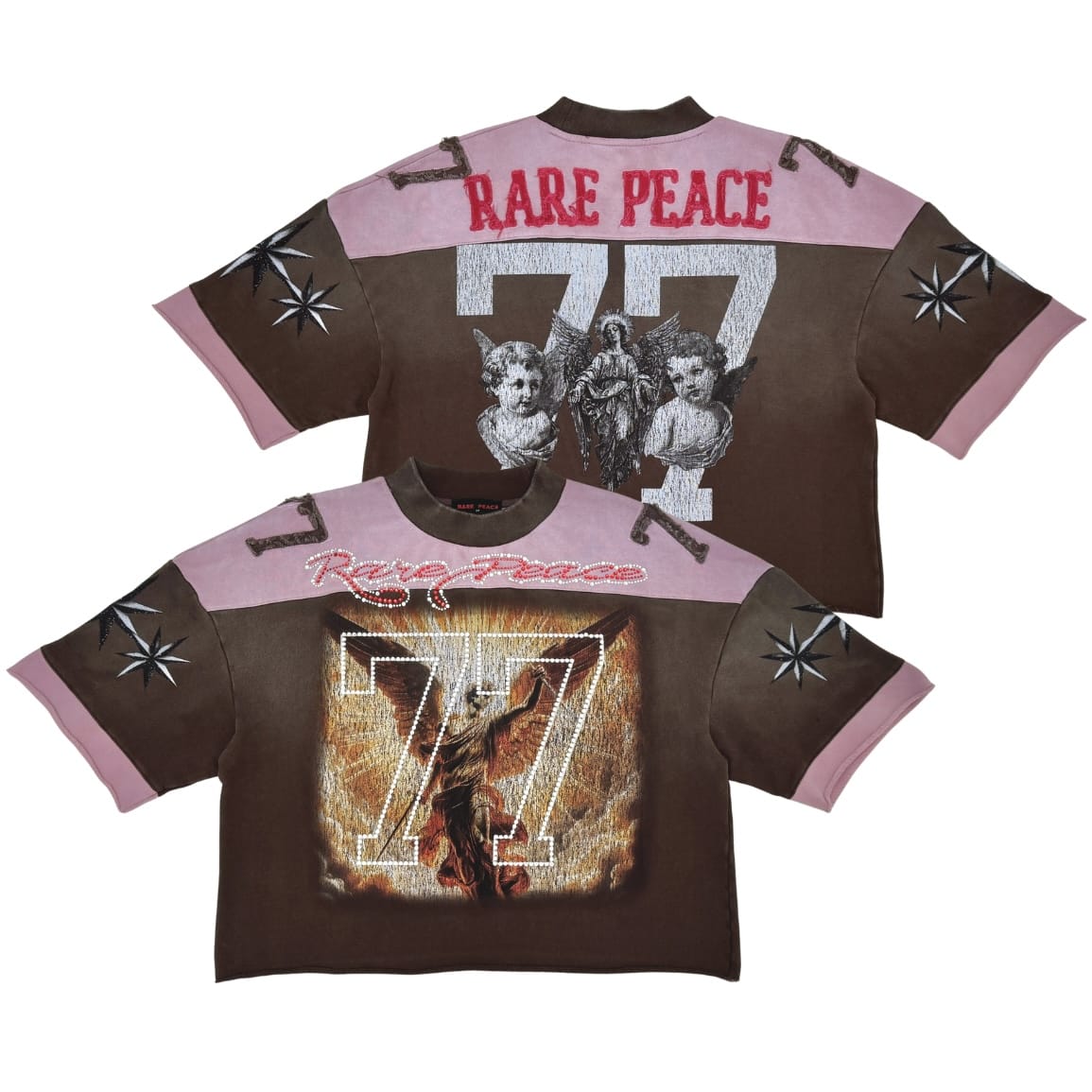 Rare Peace 77 Angel Tee (Pink/Brown) RT5067