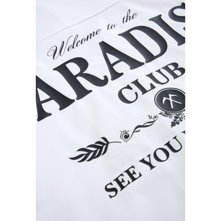 See You In Paradise Club Shirt and Short Set (White)