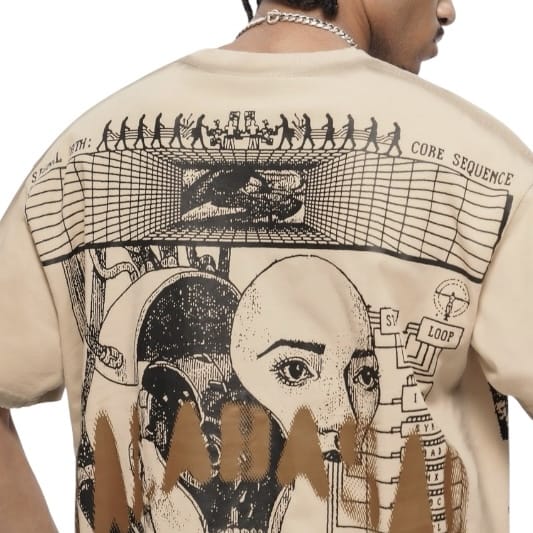 Valabasas Cyber Tee (Khaki) VLBS-VT1-1086