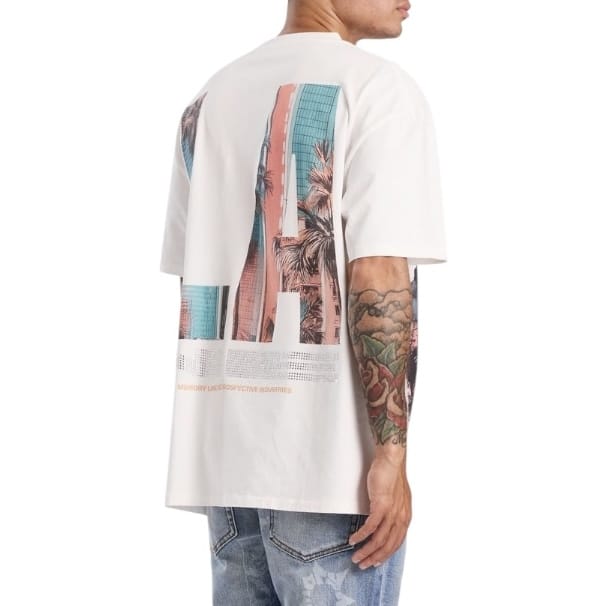 Memory Lane Downtown Reaper Tee (White) ML-SP2-26-049