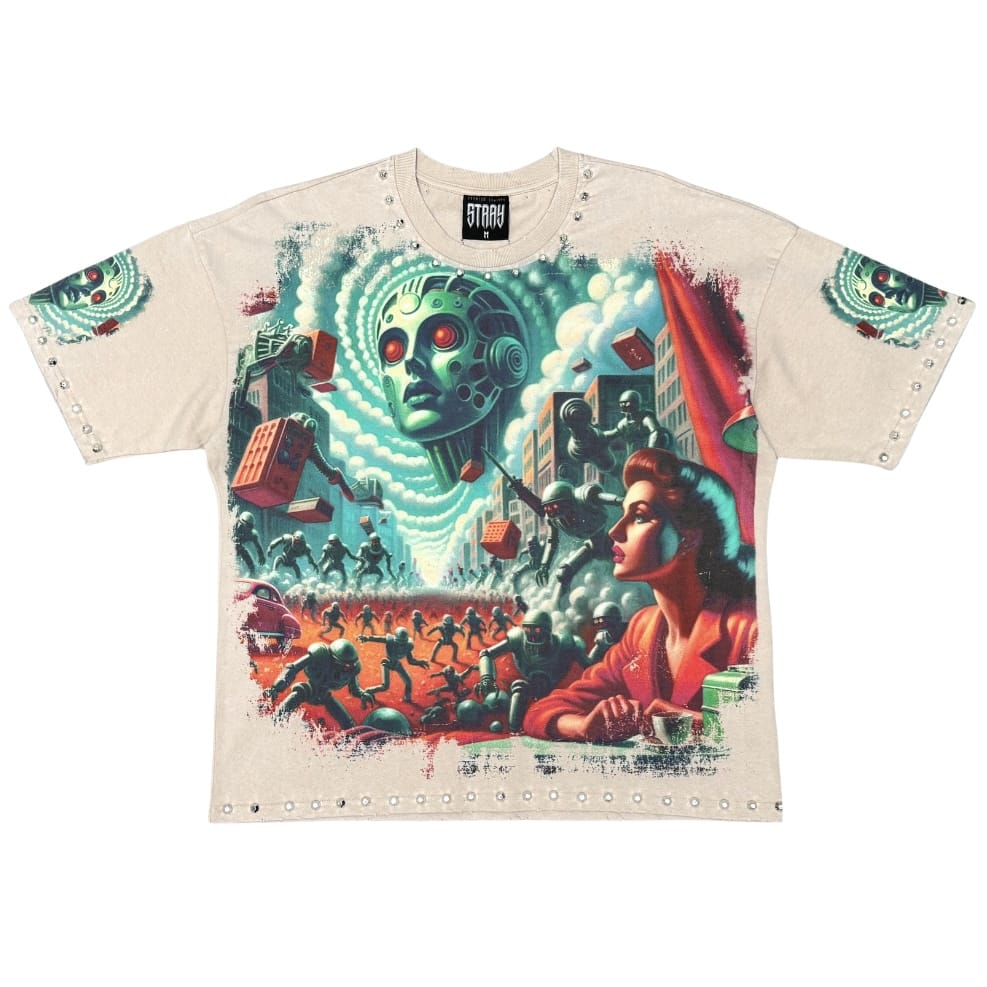 Stray New Age Graphic Tee (Stone) ST1701-STO