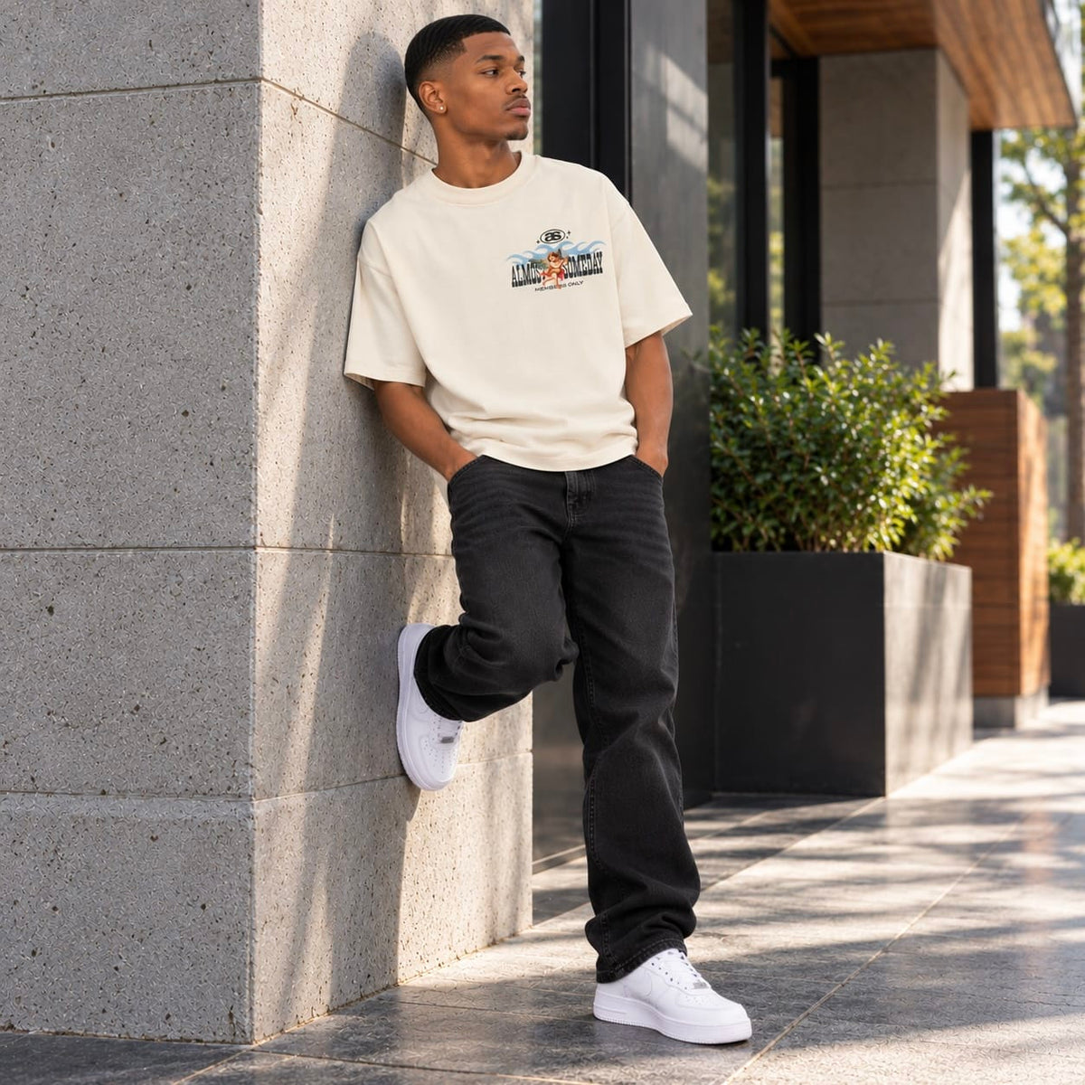 Almost Someday Members Tee (Cream)