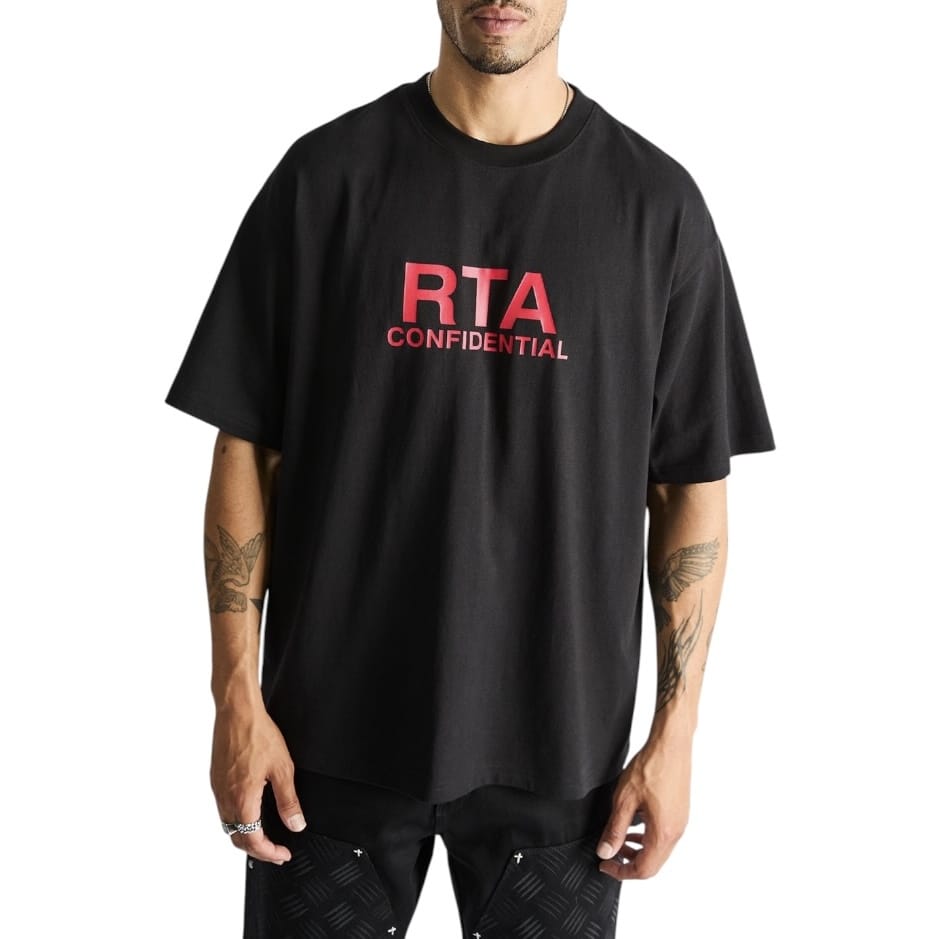 Rta Colin Oversized Short Sleeve Tee (Black Case File) MCVUK1447-T1322BKCFL