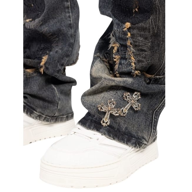 Guapi Sacred Skull Denim (Black Wash) 820SSD28