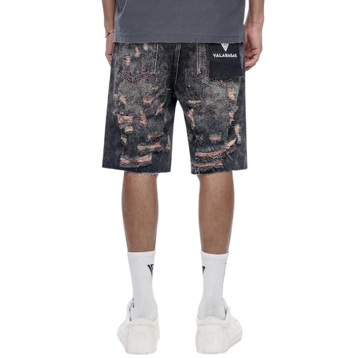 Valabasas Path Denim Shorts (Dark Blue Vintage) VLBS-VSH1-1013