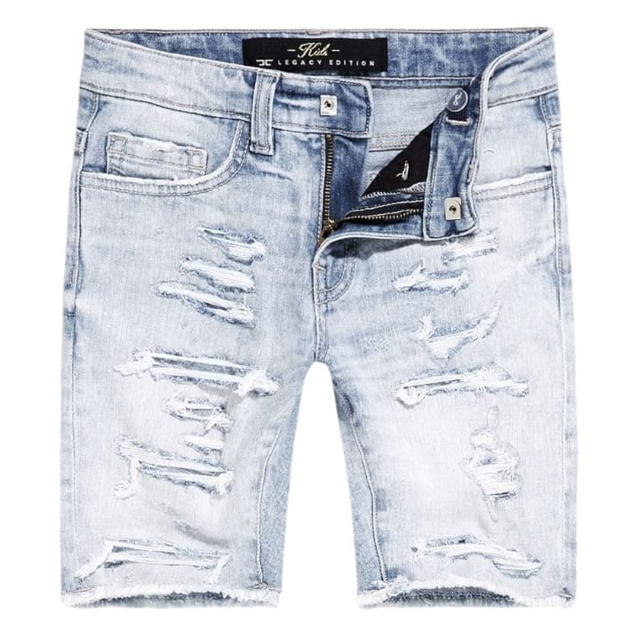 Boys Jordan Craig Denim Shorts (Sky Blue) J3226SB