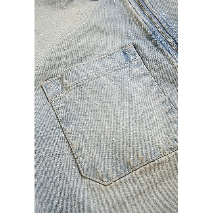 Jordan Craig Radiant Denim Zip Up Shirt (Cream Wash) 2082