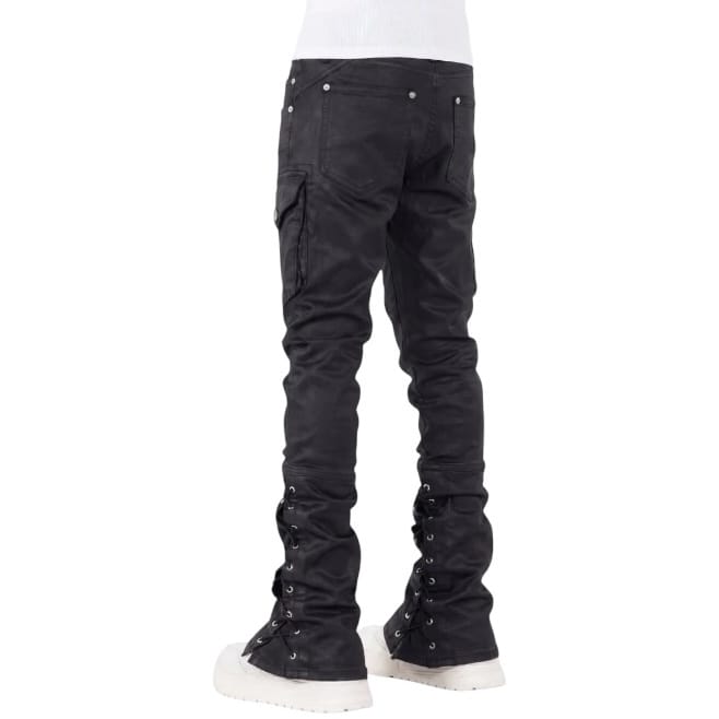 Guapi Black Waxed Rope Denim Jean (Black Waxed) 829BWRD