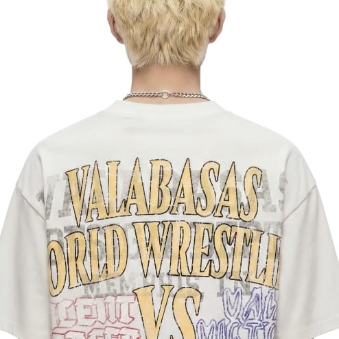 Valabasas World Wrestling Tee (White) VLBS-VT1-26007