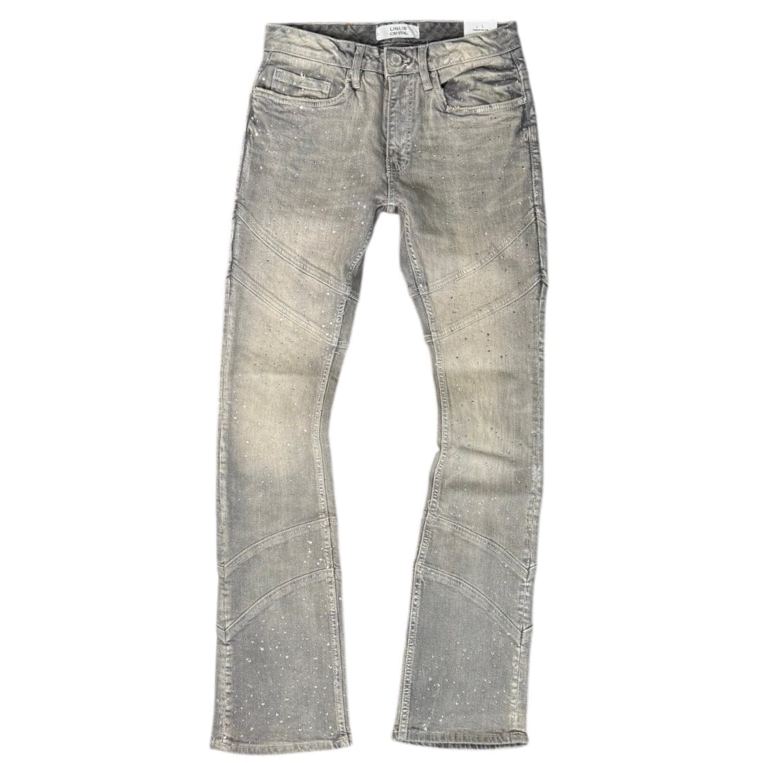 Liquid Crystals Sharp Stacked & Crystal Jean (Smoked Grey) JTF2333