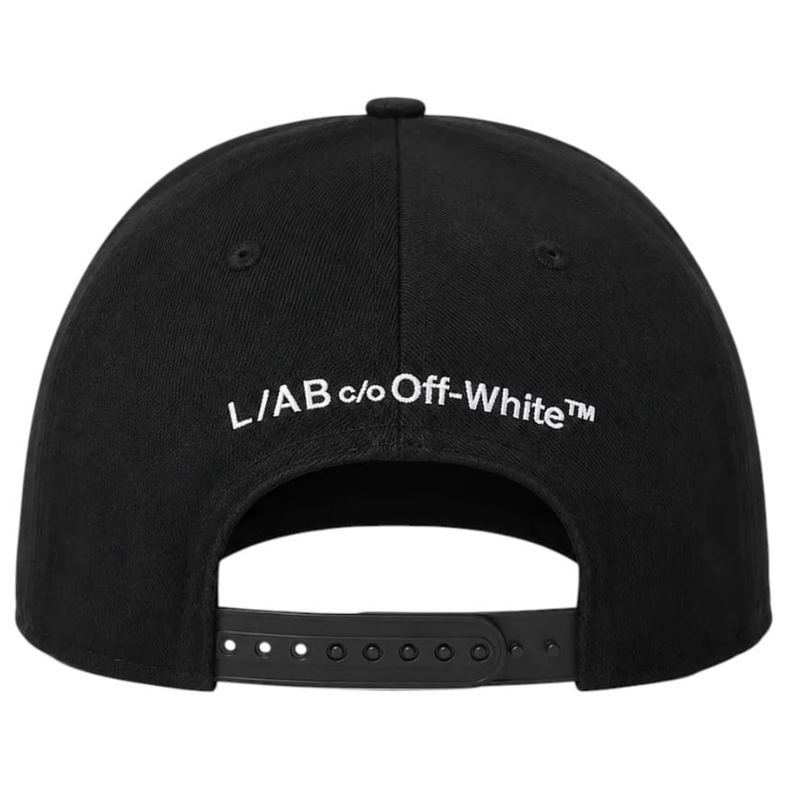 Lab Off-White Embroidered Flat Brim Twill Hat (Black Nrf)